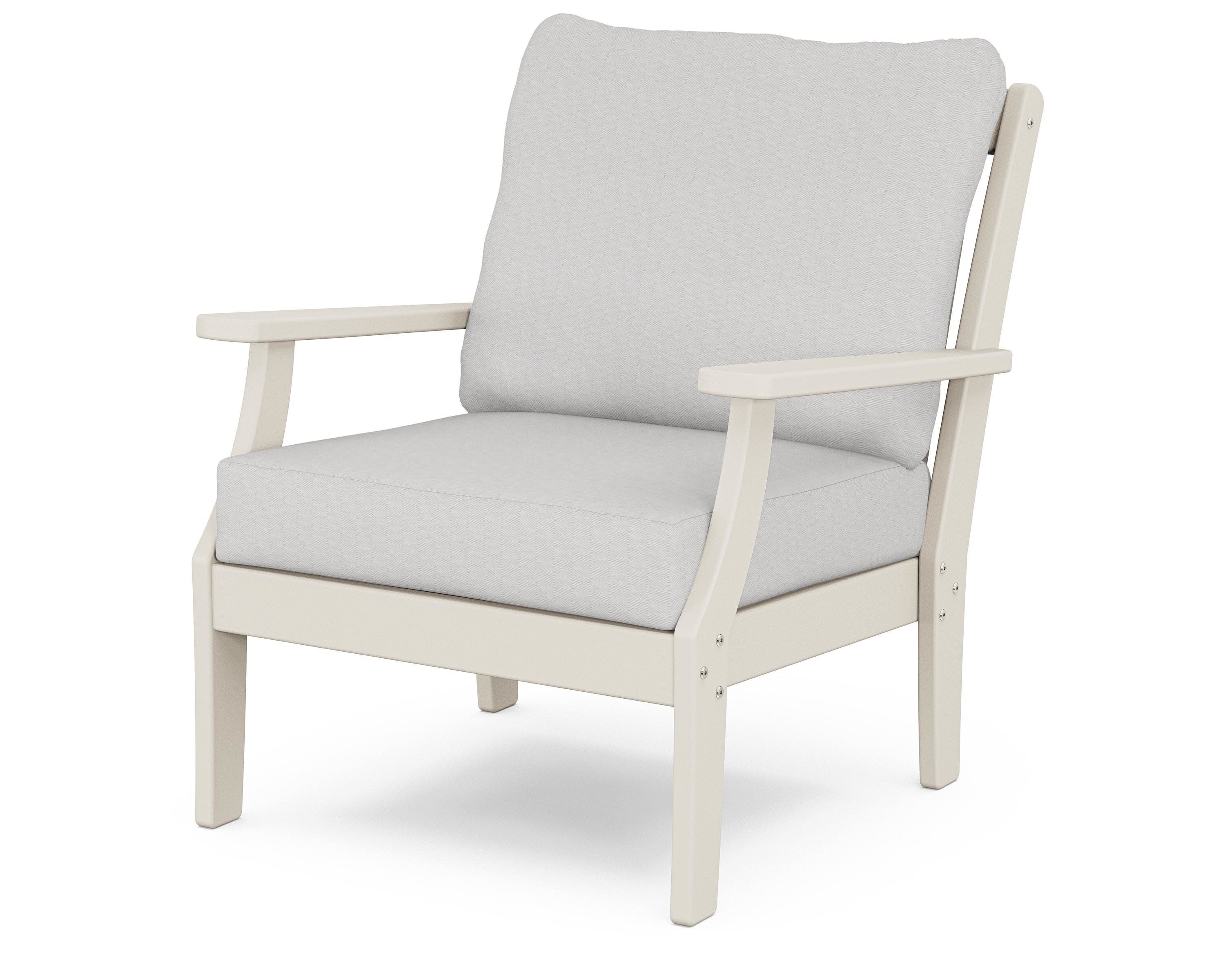 Braxton Deep Seating Chair in Sand / Diamond in the Rough