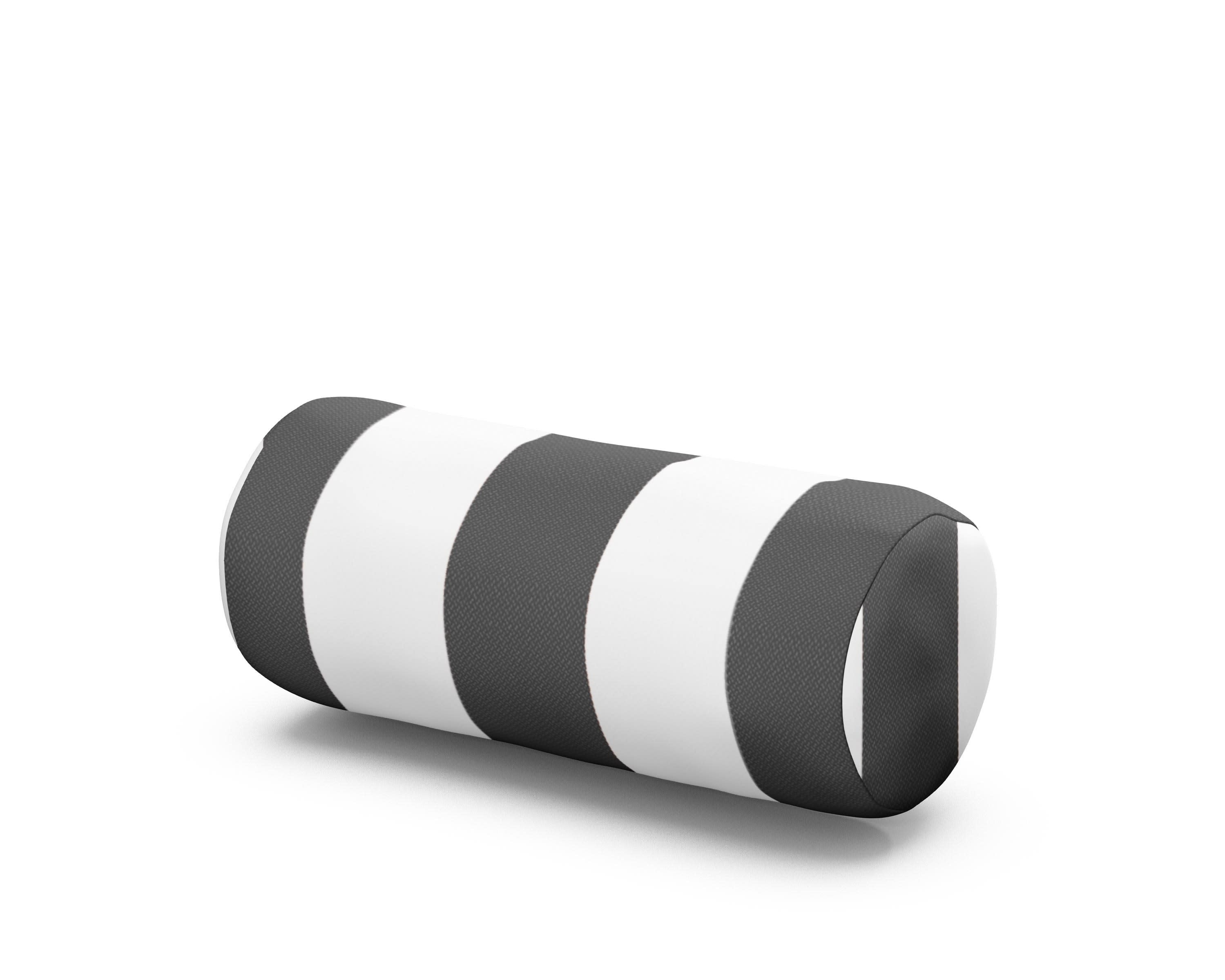 Outdoor Bolster Pillow in Montdor Onyx
