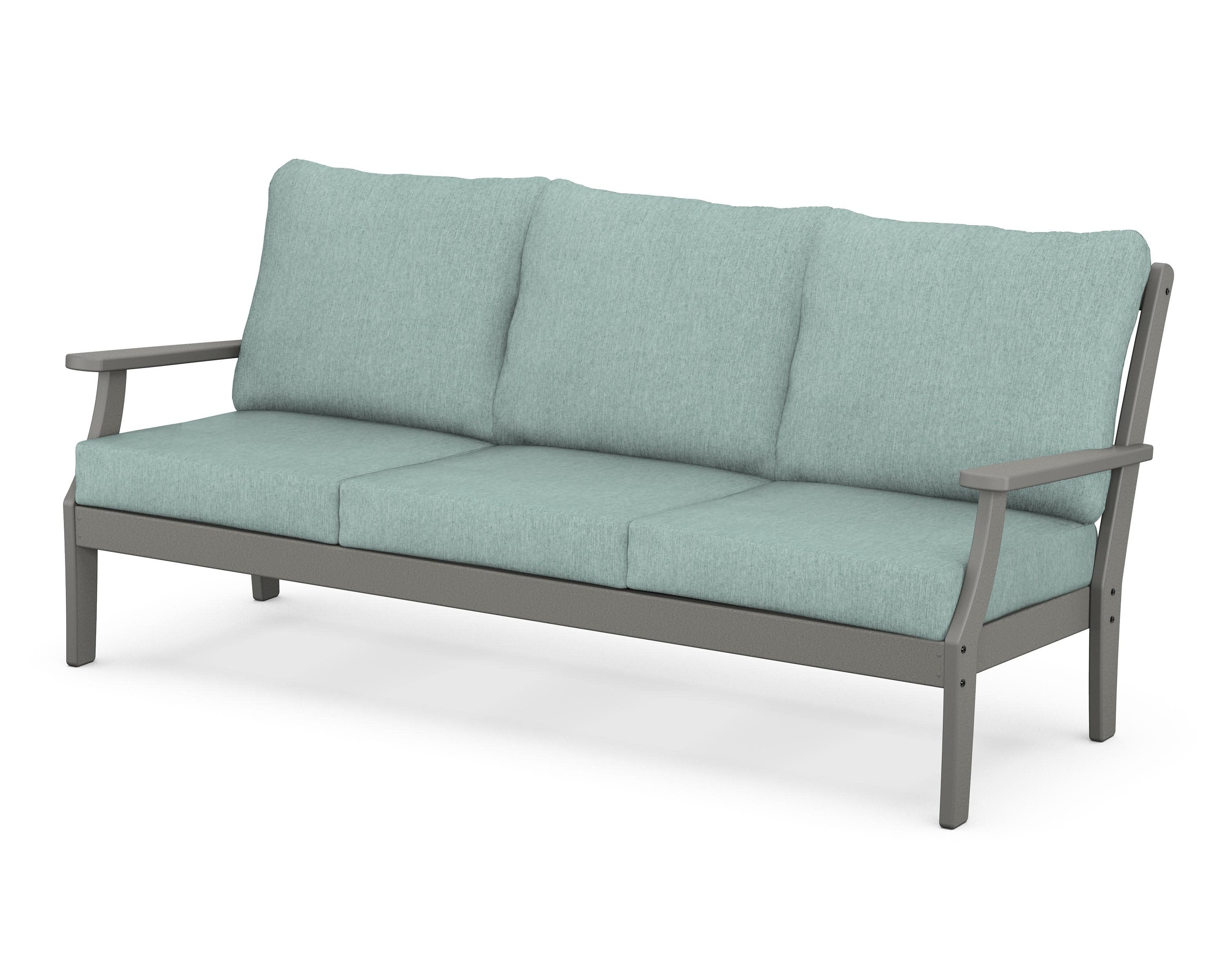 Braxton Deep Seating Sofa in Slate Grey / Glacier Spa