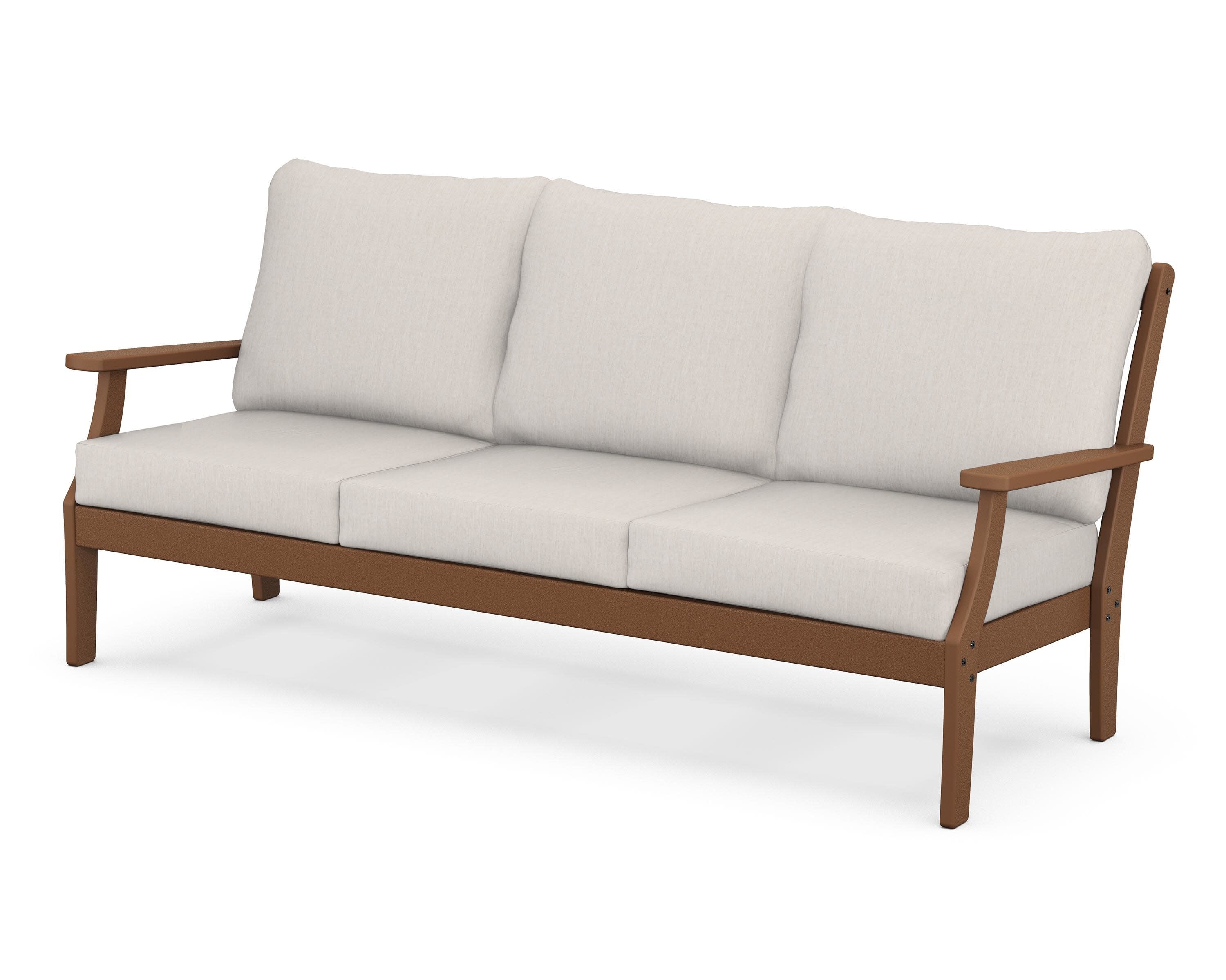 Braxton Deep Seating Sofa in Teak / Cast Ash