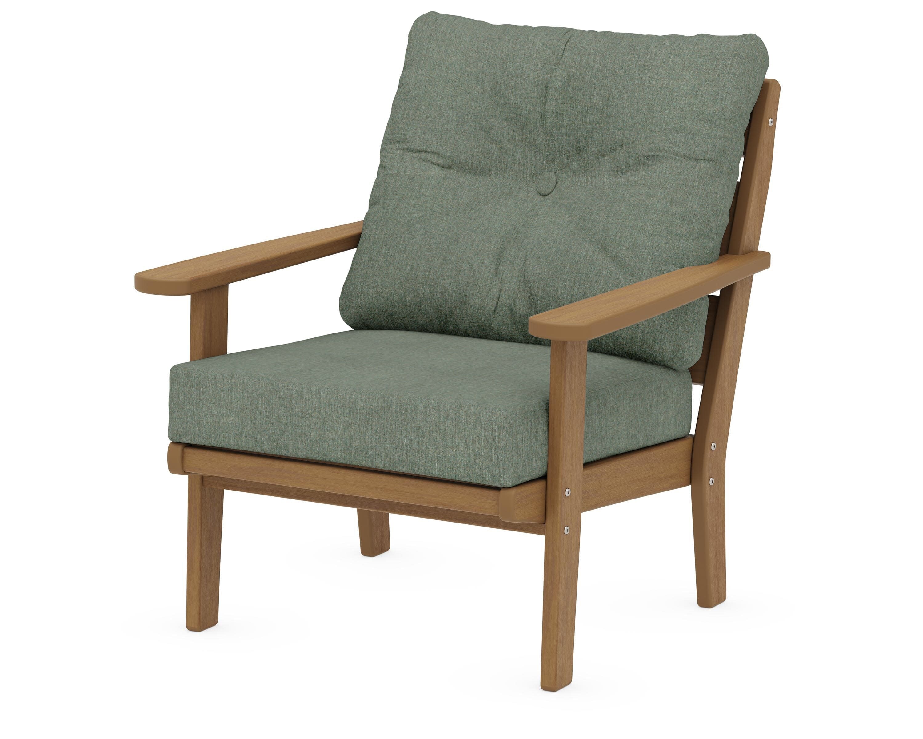 Lakeside Deep Seating Chair in Natural / Cast Sage