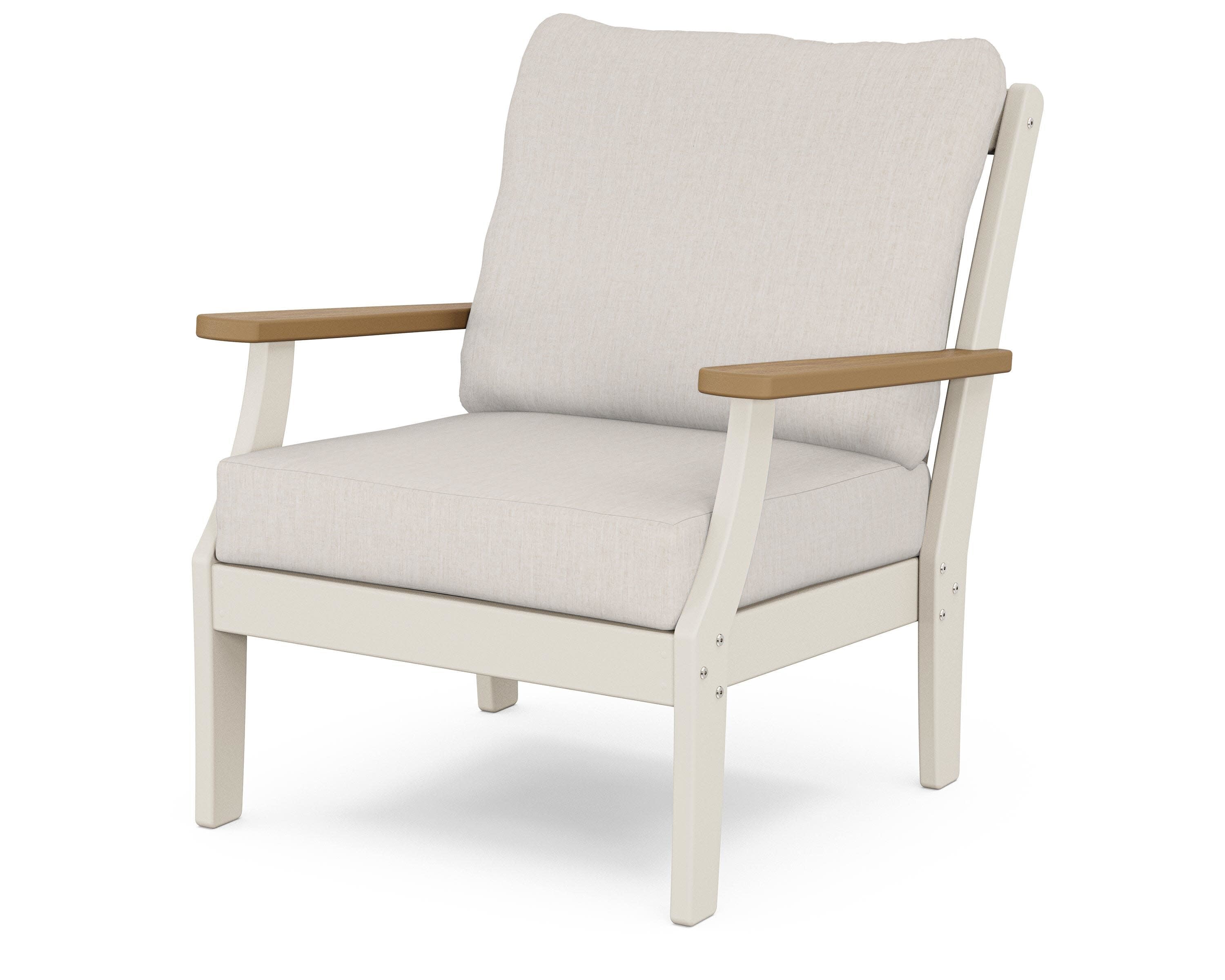 Braxton Deep Seating Chair in Sand / Natural / Cast Ash