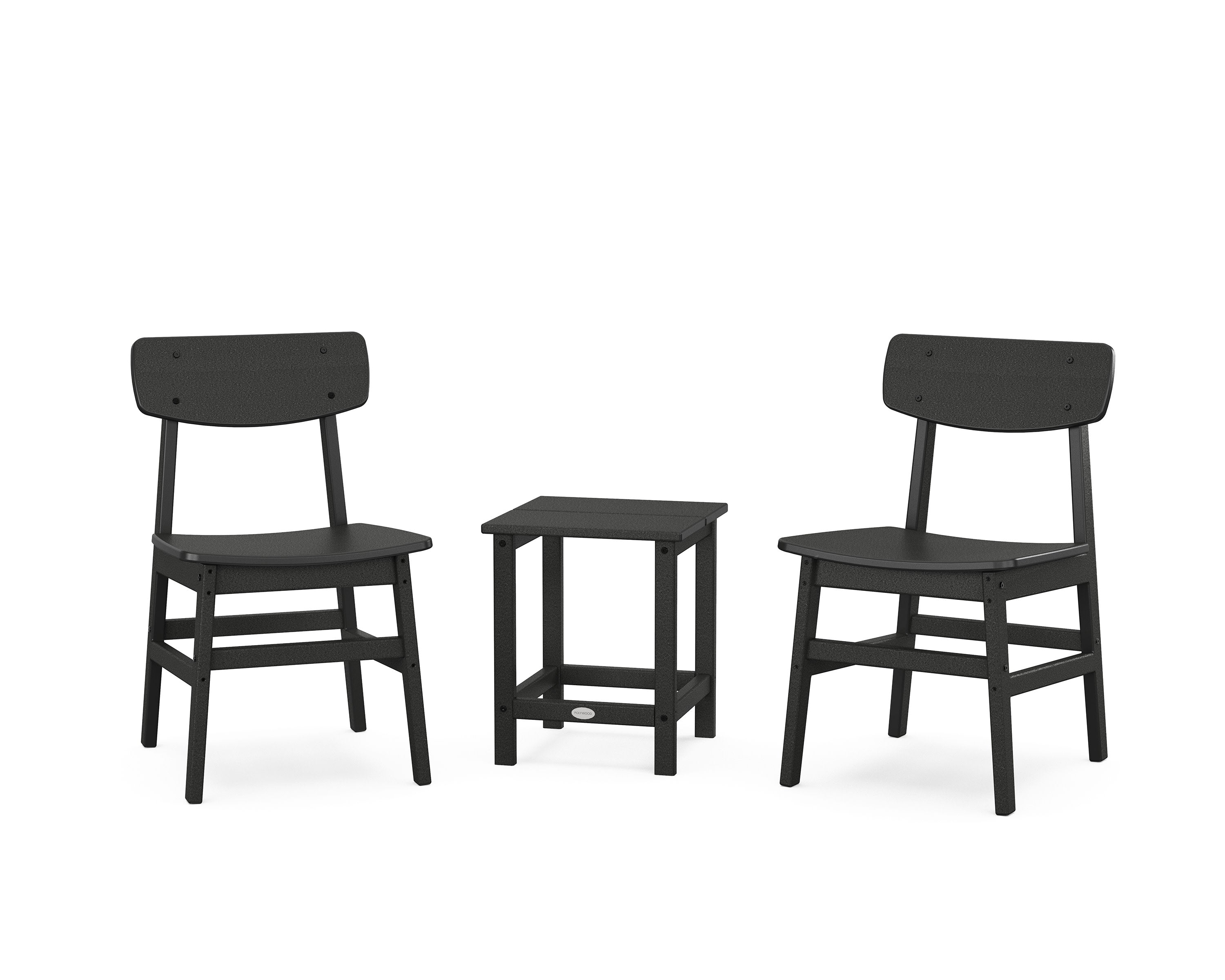Modern Studio Urban Chair 3-Piece Seating Set in Black