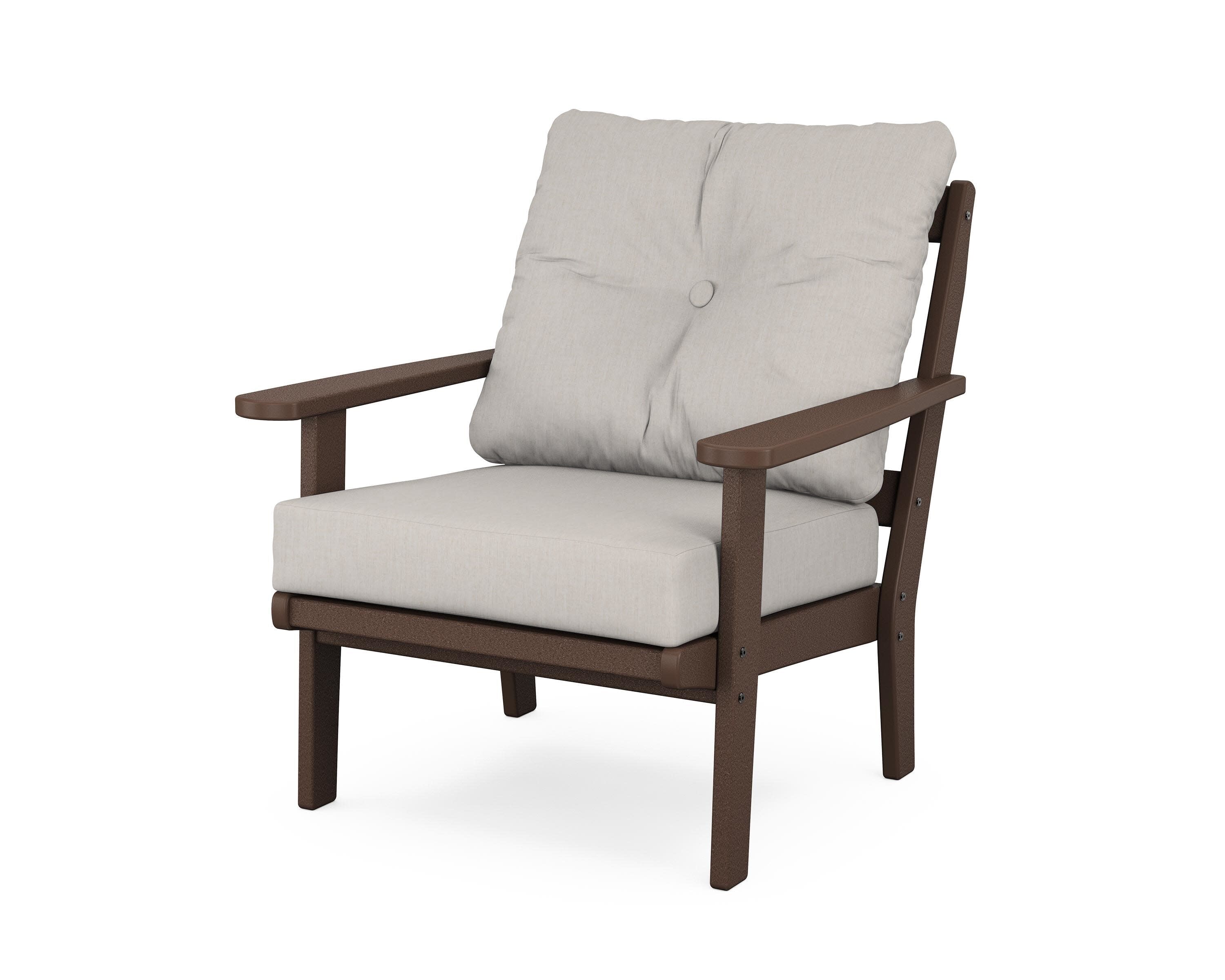 Mission Deep Seating Chair in Mahogany / Cast Ash