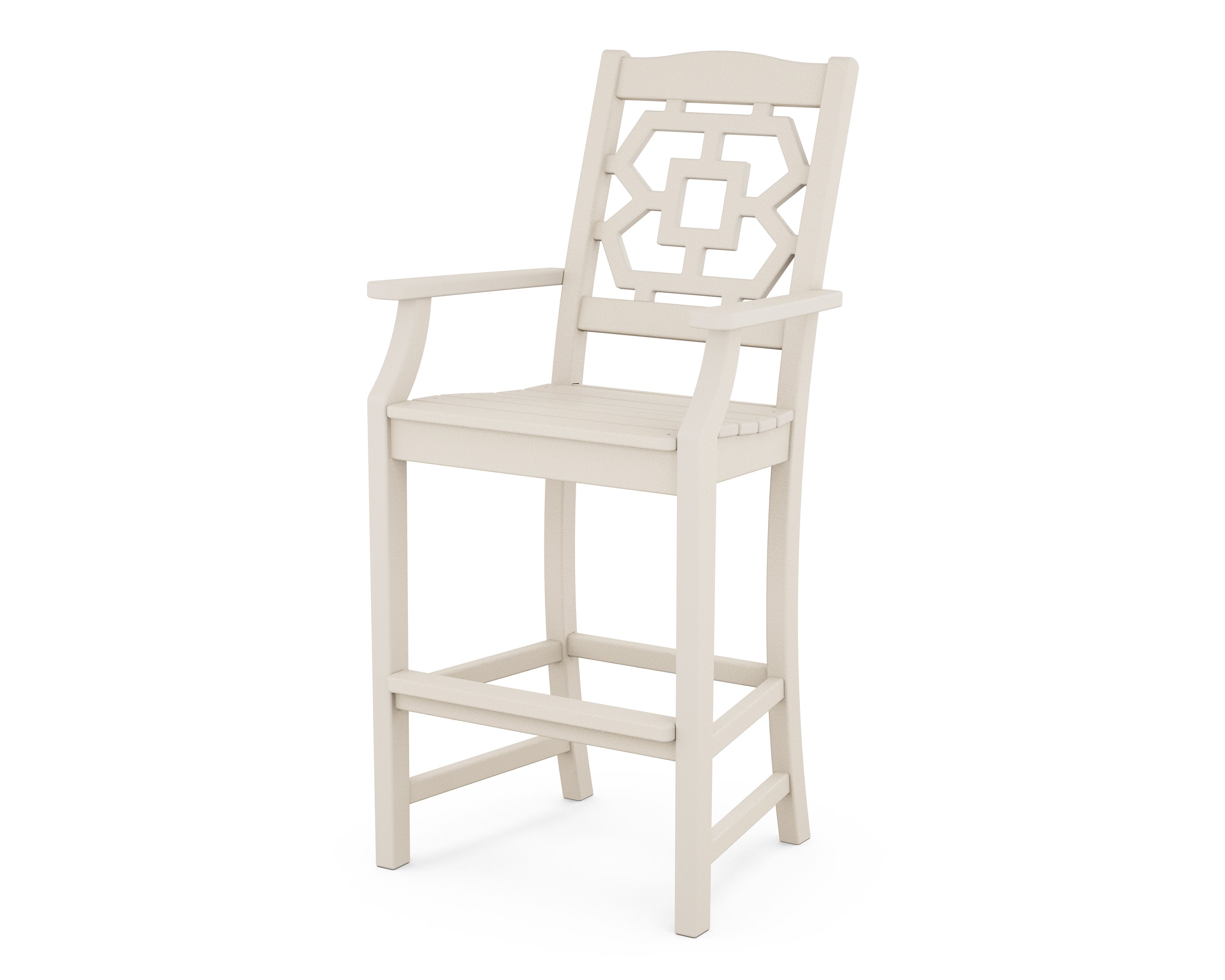 Chinoiserie Bar Arm Chair in Sand