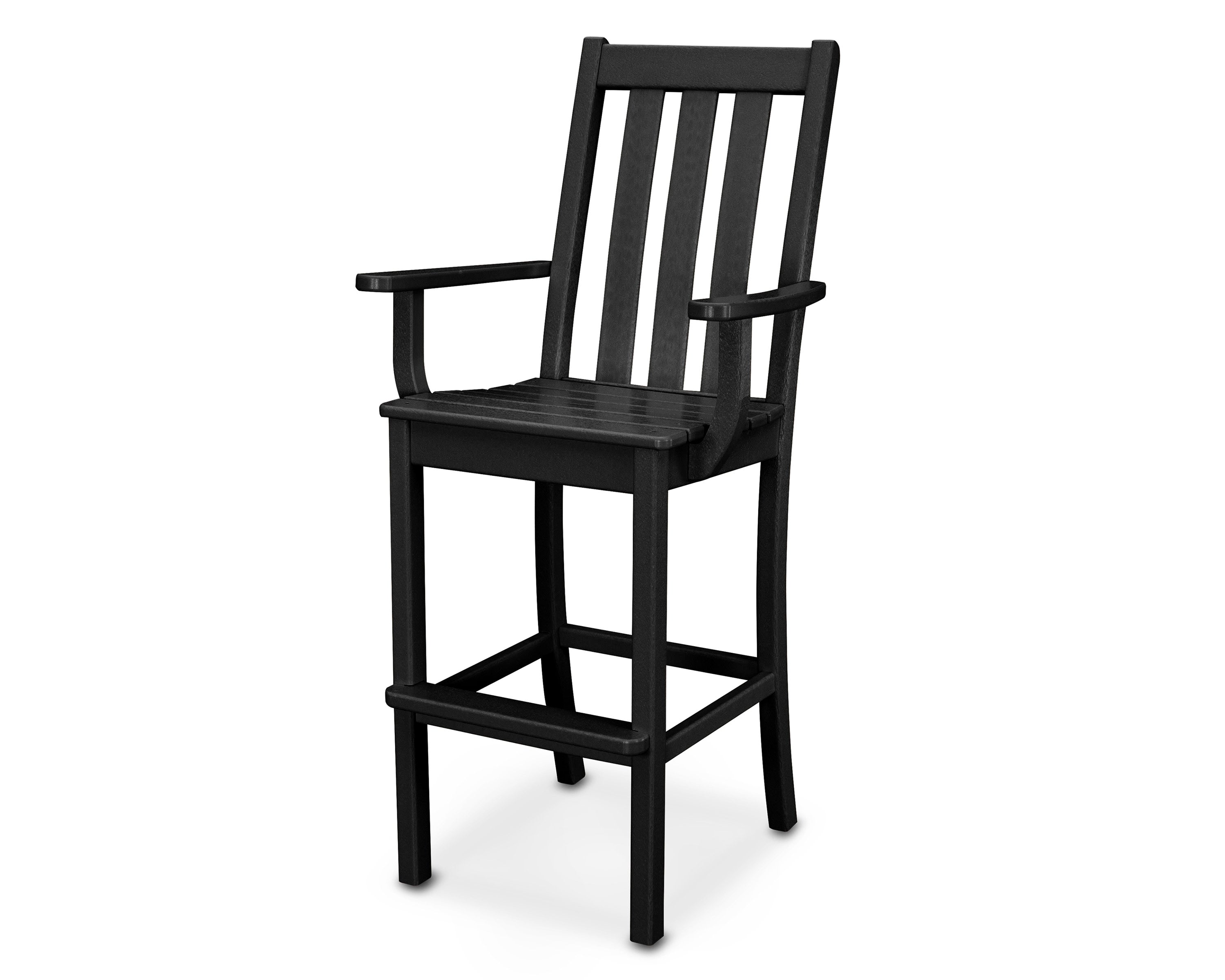 Vineyard Bar Arm Chair in Black