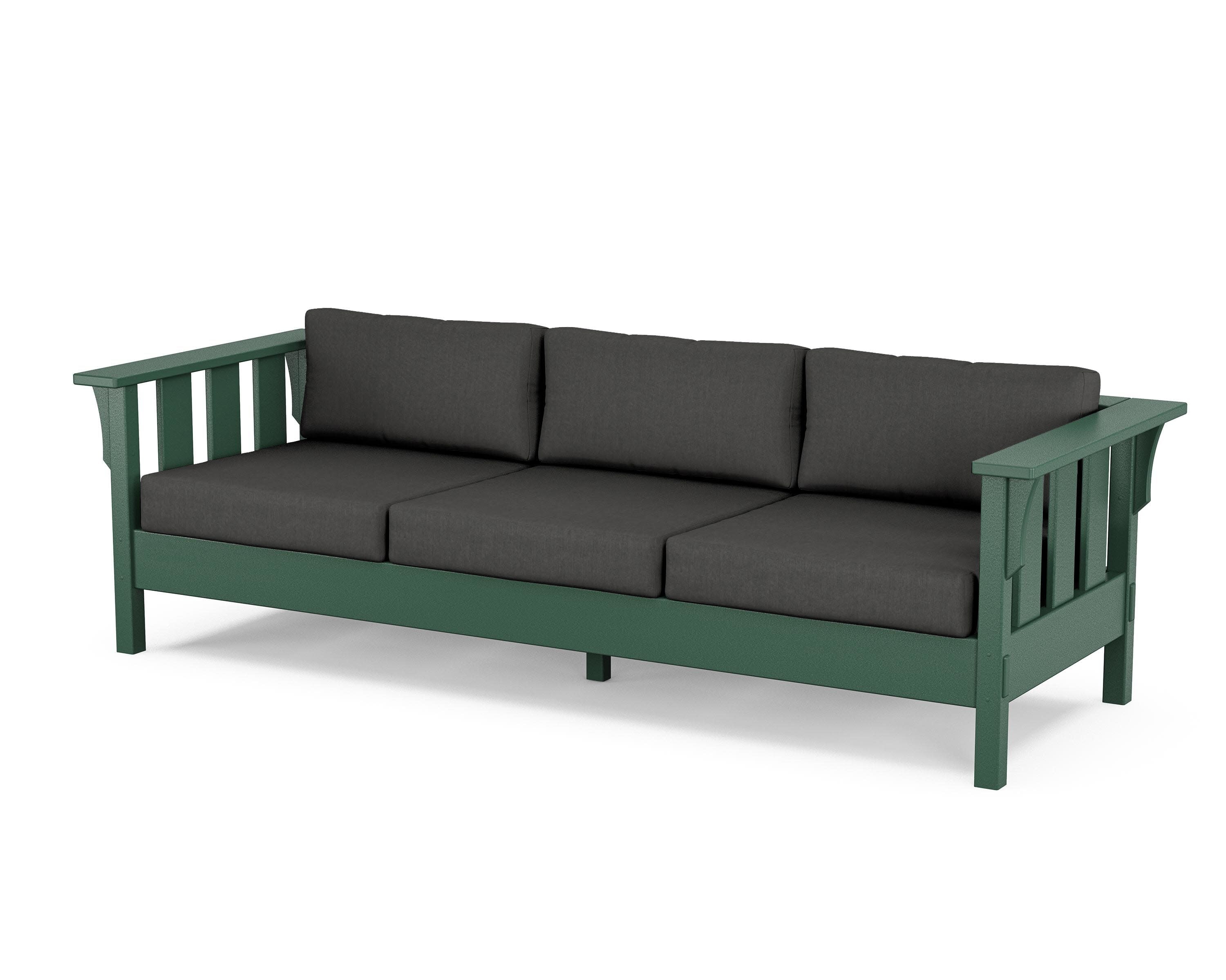 Acadia Deep Seating Sofa in Green / Spectrum Carbon