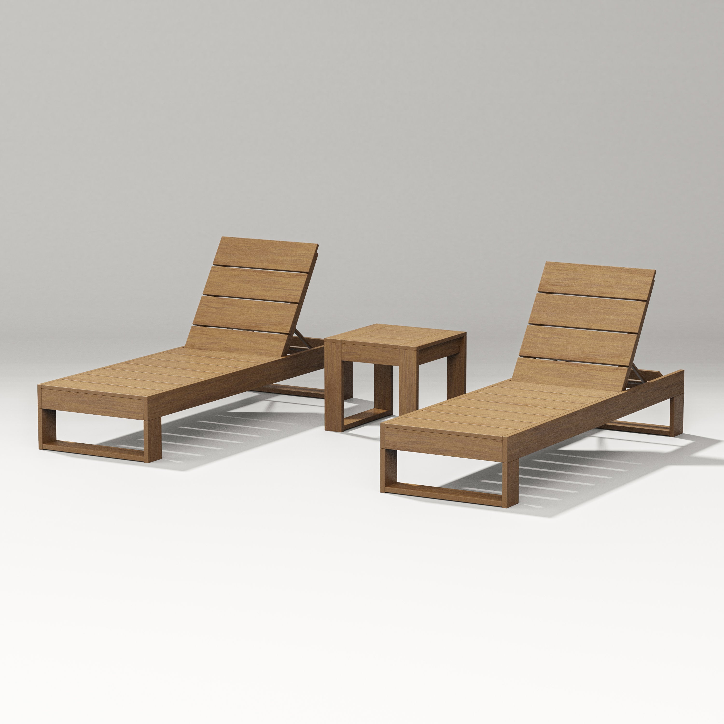 Latitude 3-Piece Lounge Chaise Set in Natural