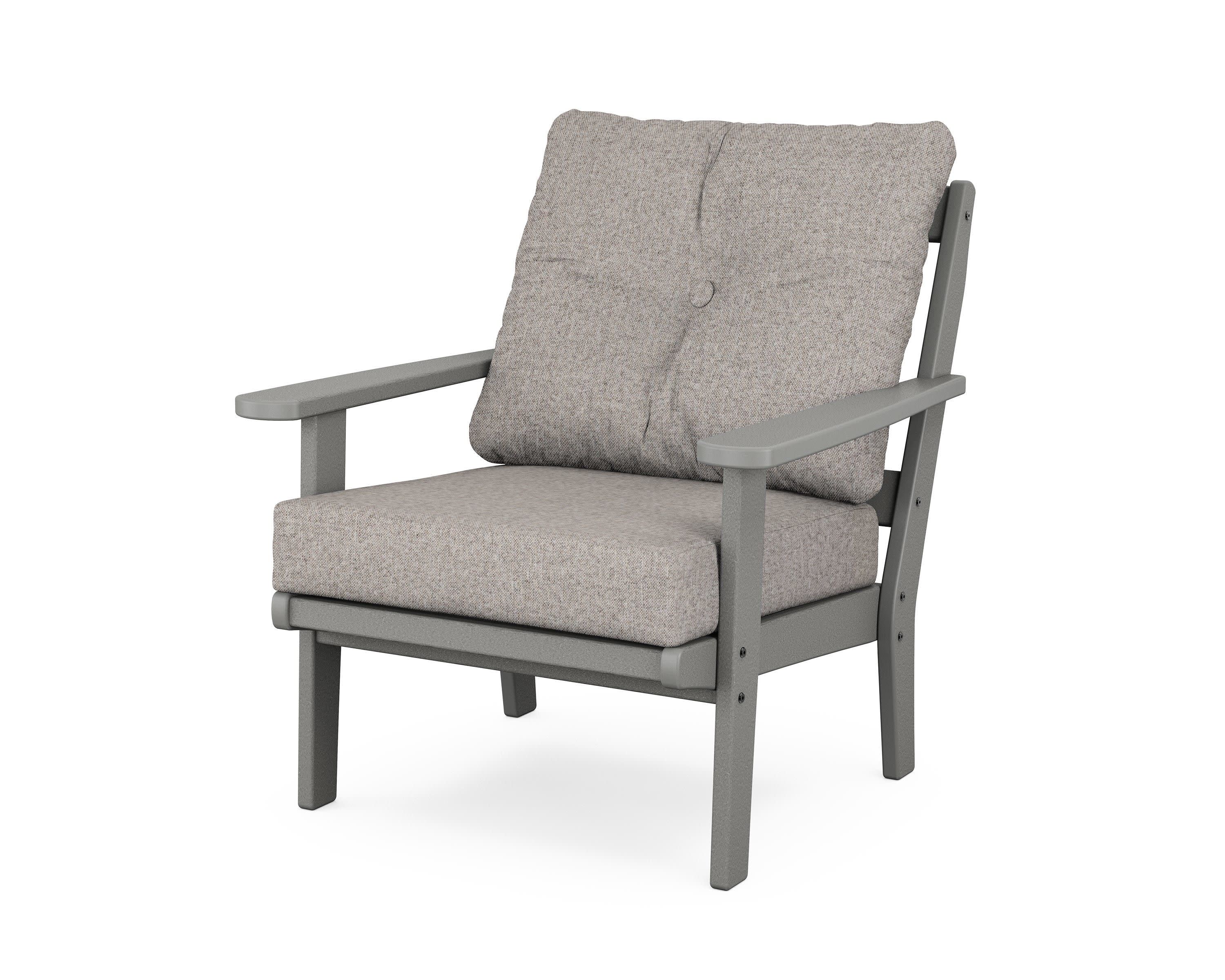 Mission Deep Seating Chair in Slate Grey / Weathered Tweed