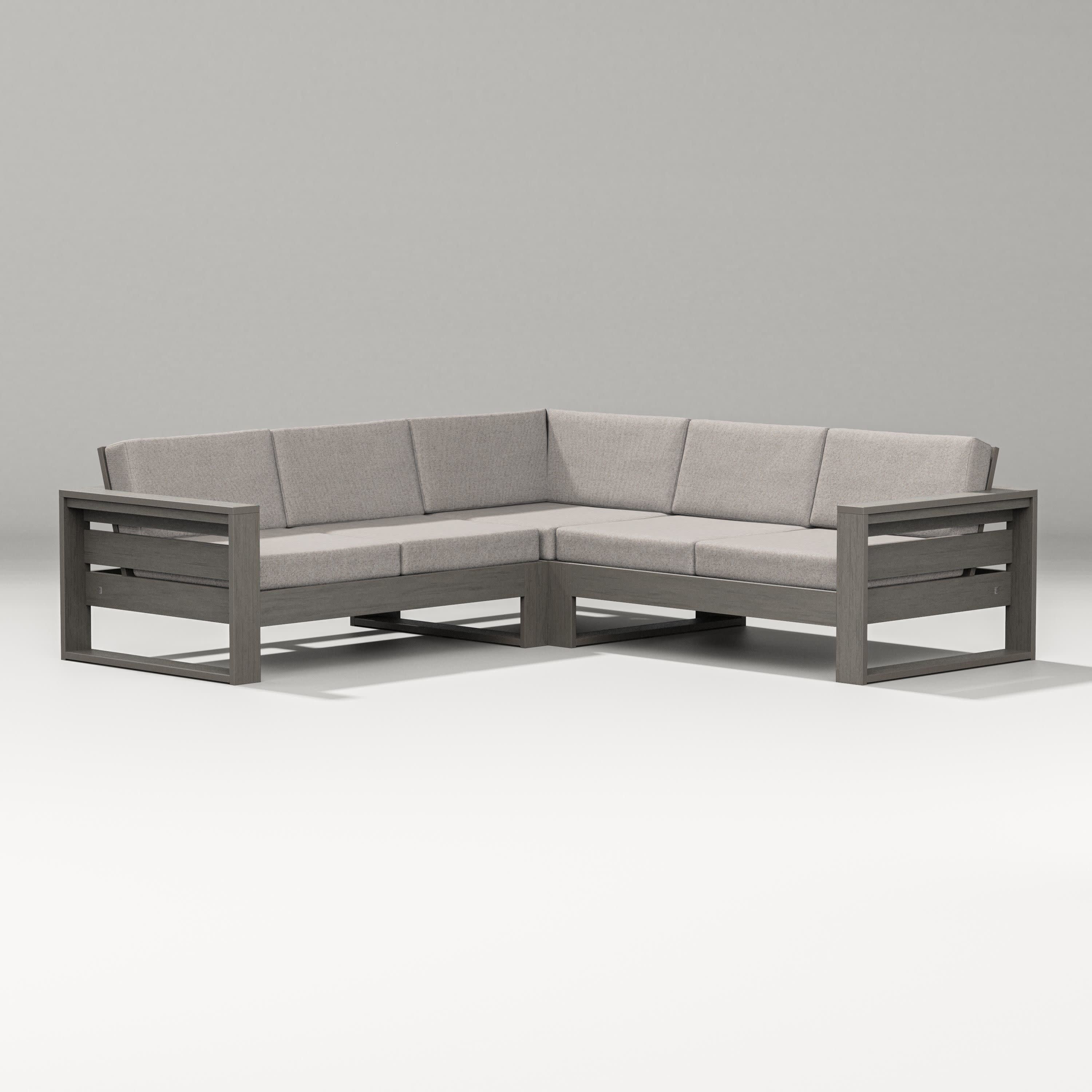 Latitude Corner Sectional in Driftwood / Weathered Tweed