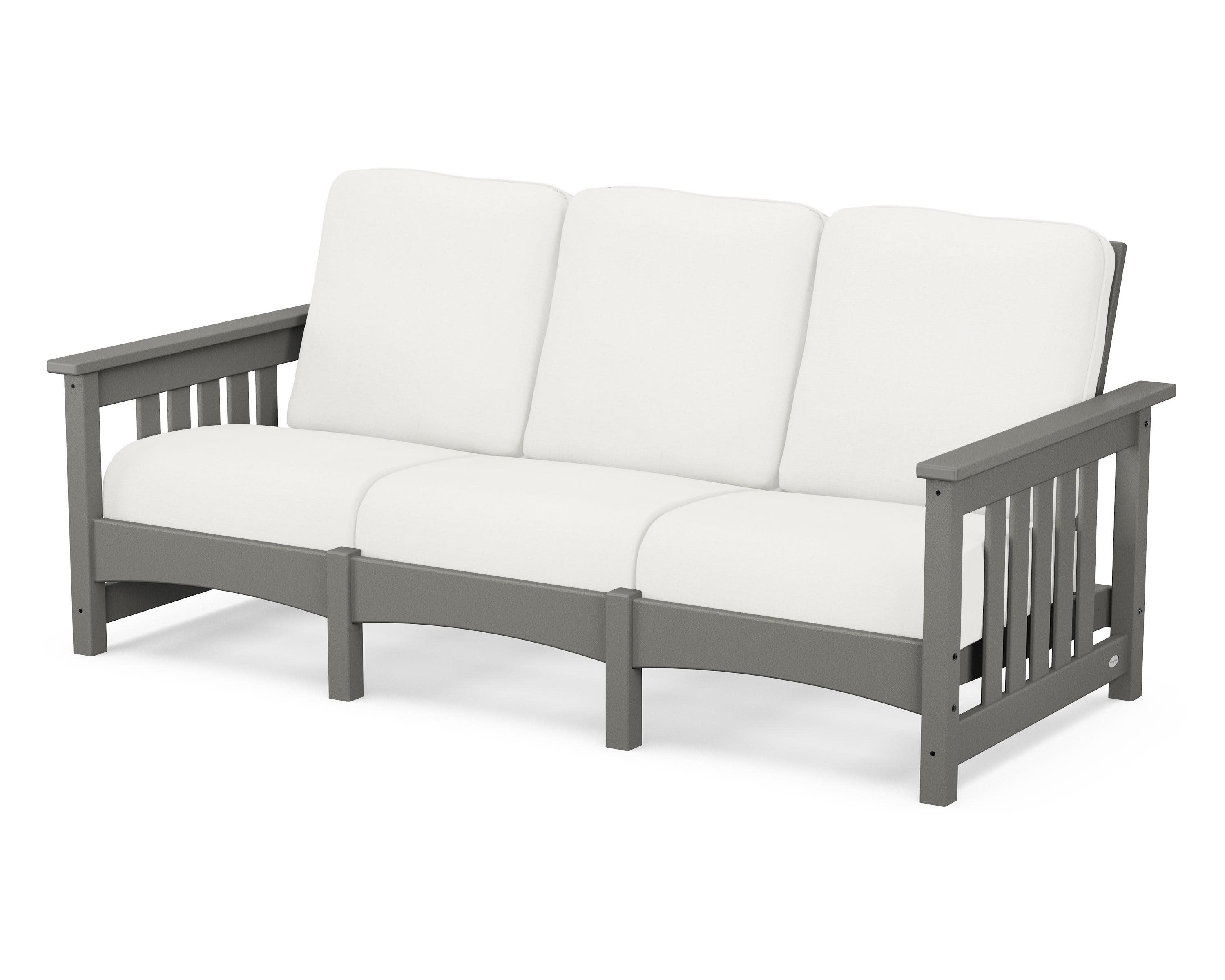Club Mission Sofa in Slate Grey / Natural Linen