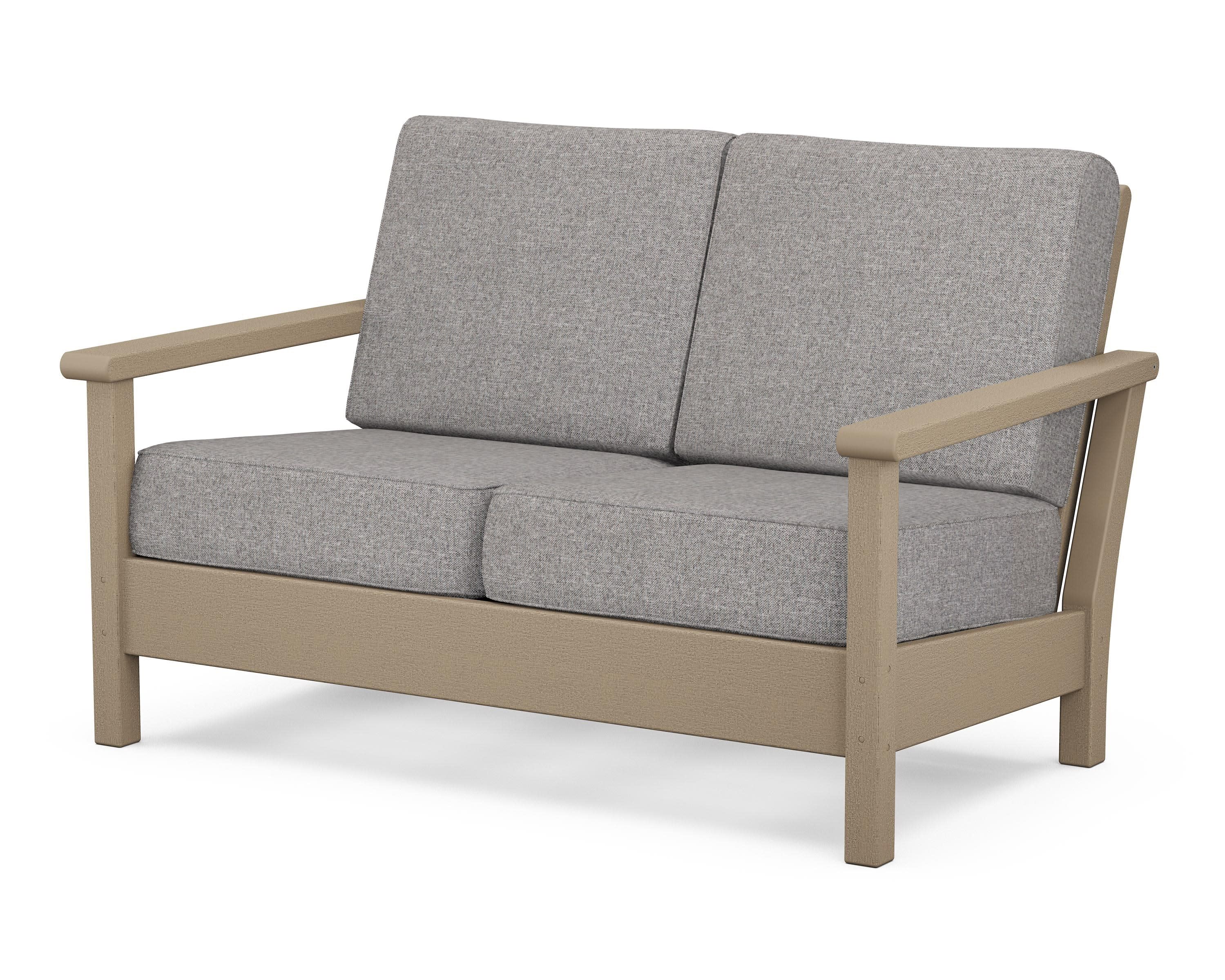 Harbour Deep Seating Loveseat in Vintage Sahara / Grey Mist