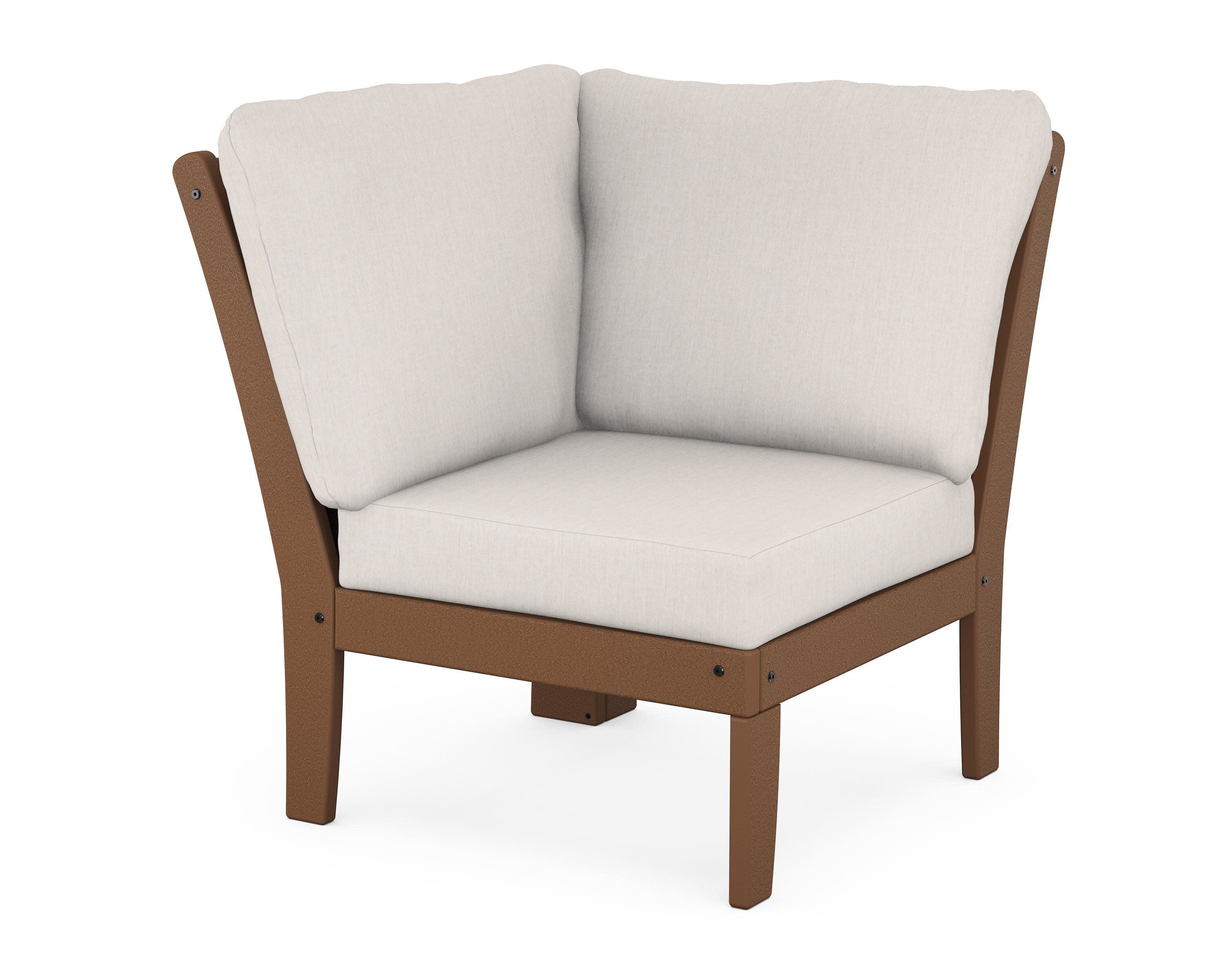 Braxton Modular Corner Chair in Teak / Cast Ash