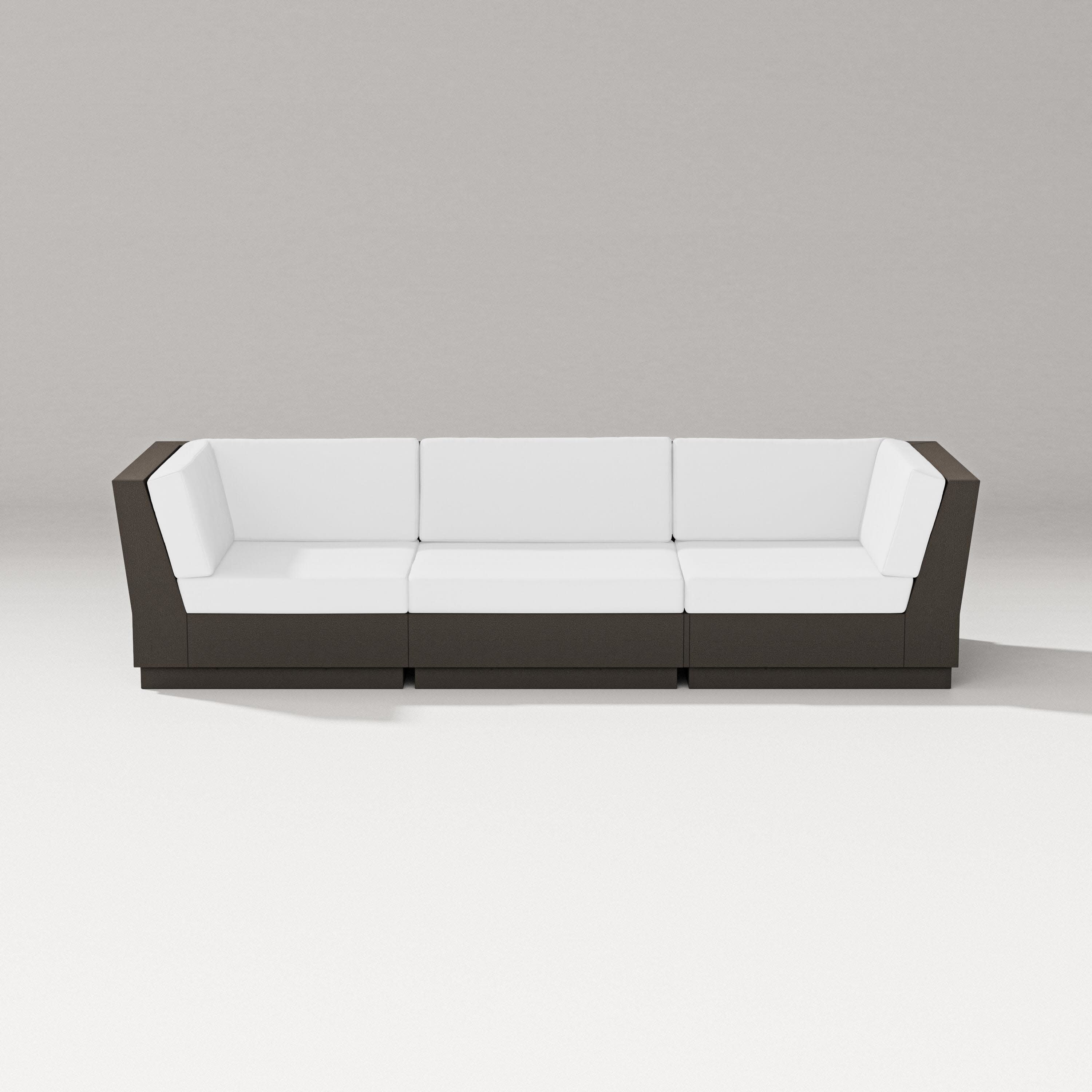 Elevate Sofa Sectional in Vintage Coffee / Natural