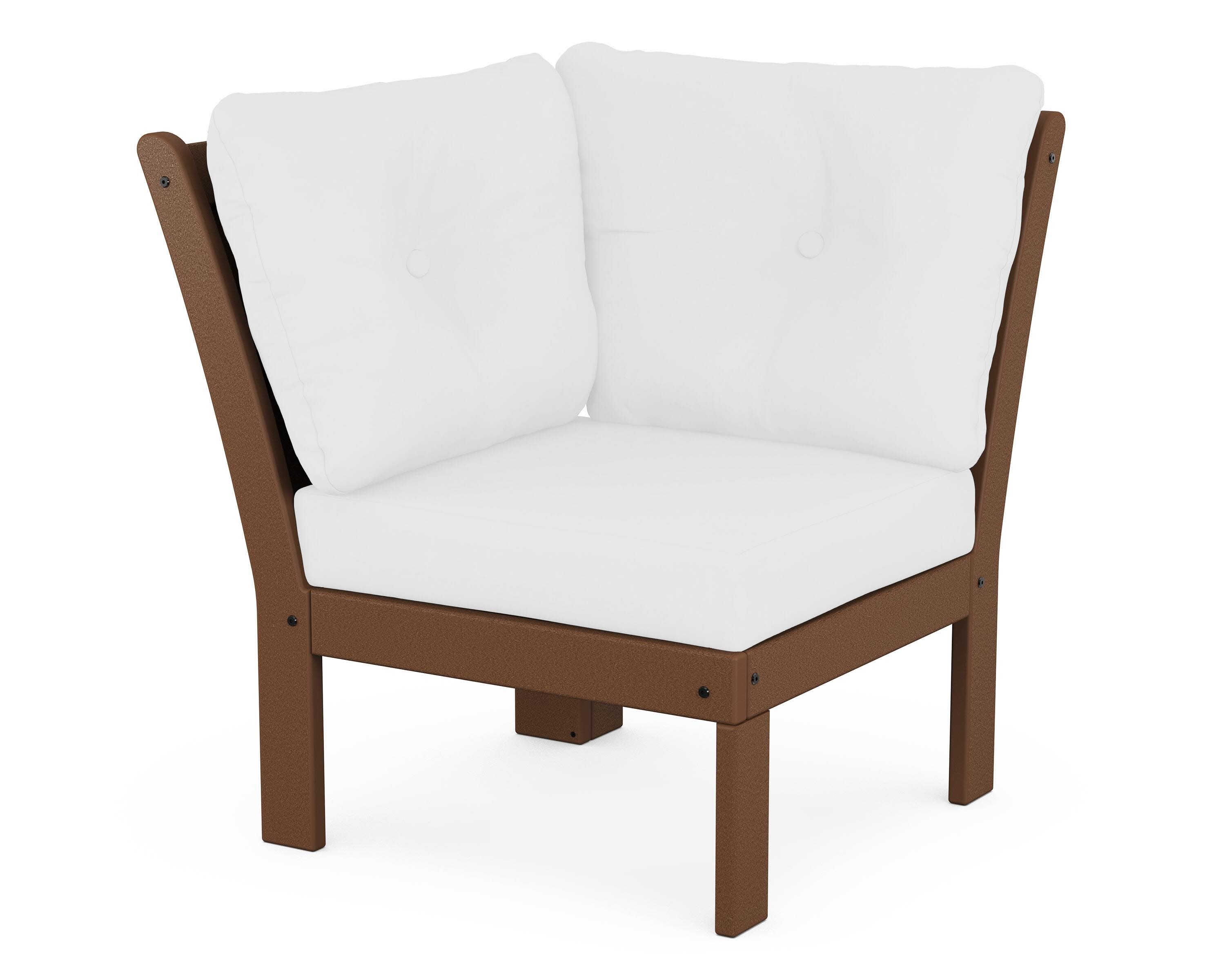 Vineyard Modular Corner Chair in Teak / Natural