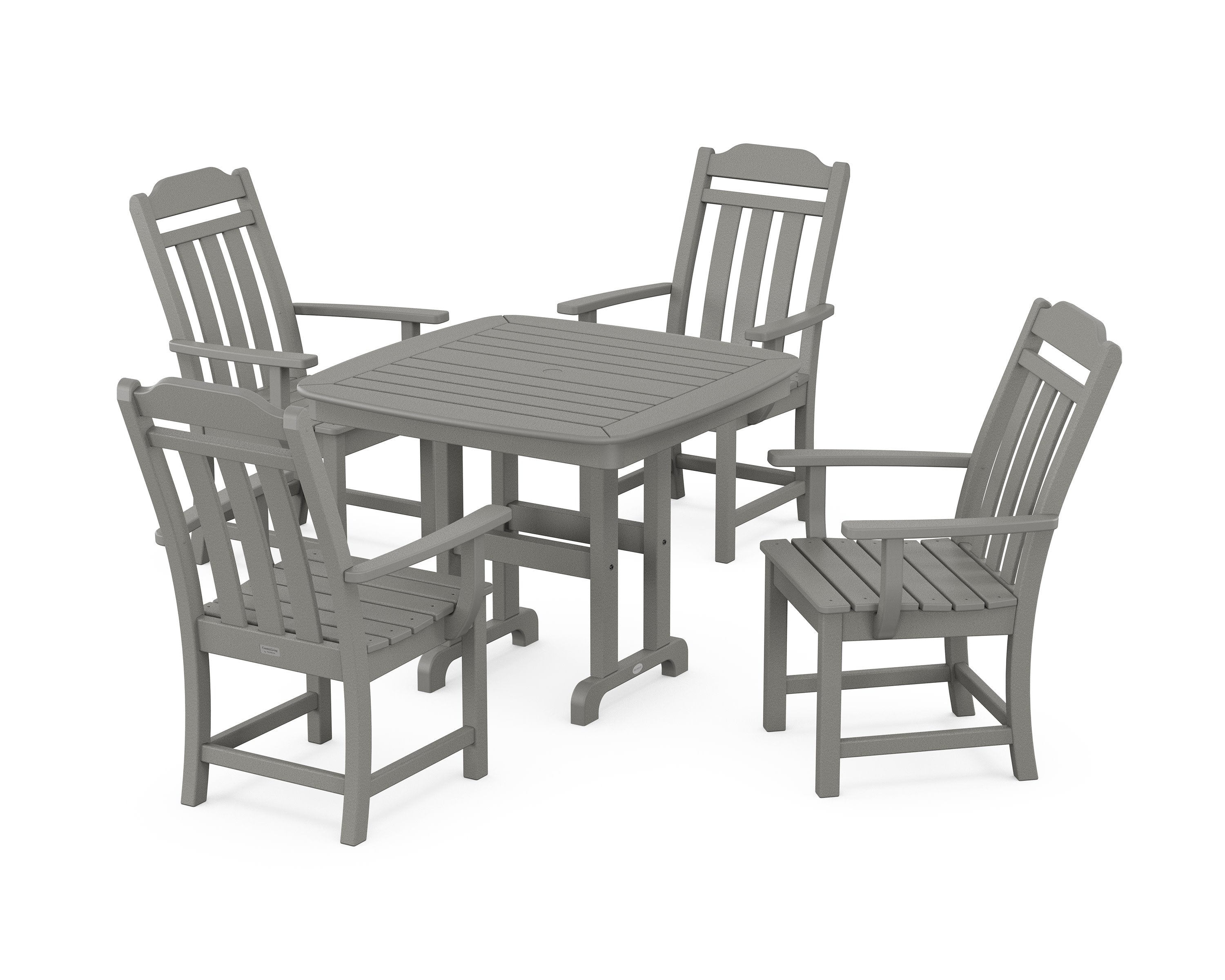 Cottage 5-Piece Dining Set in Slate Grey