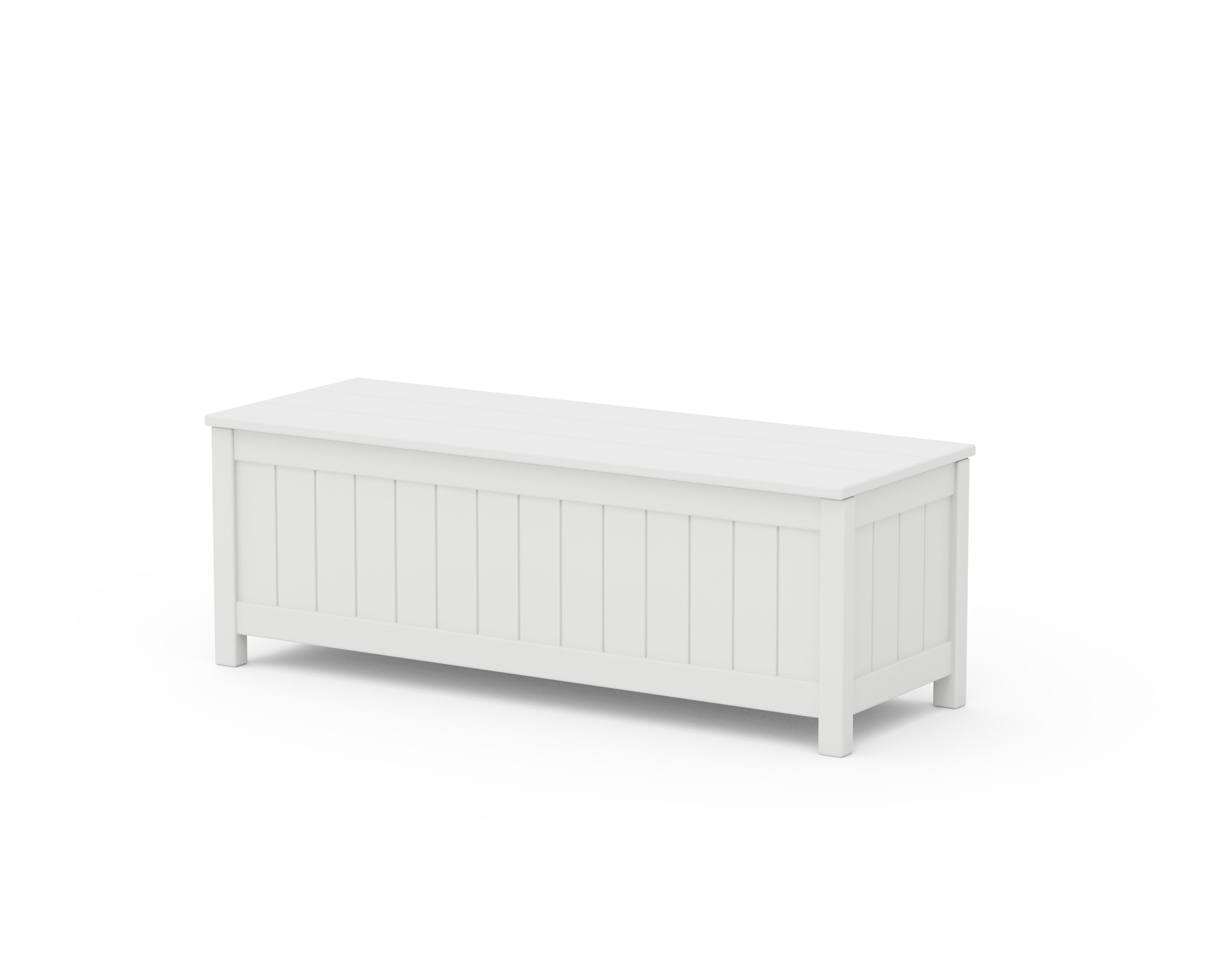 Vineyard 48" Storage Bench in White