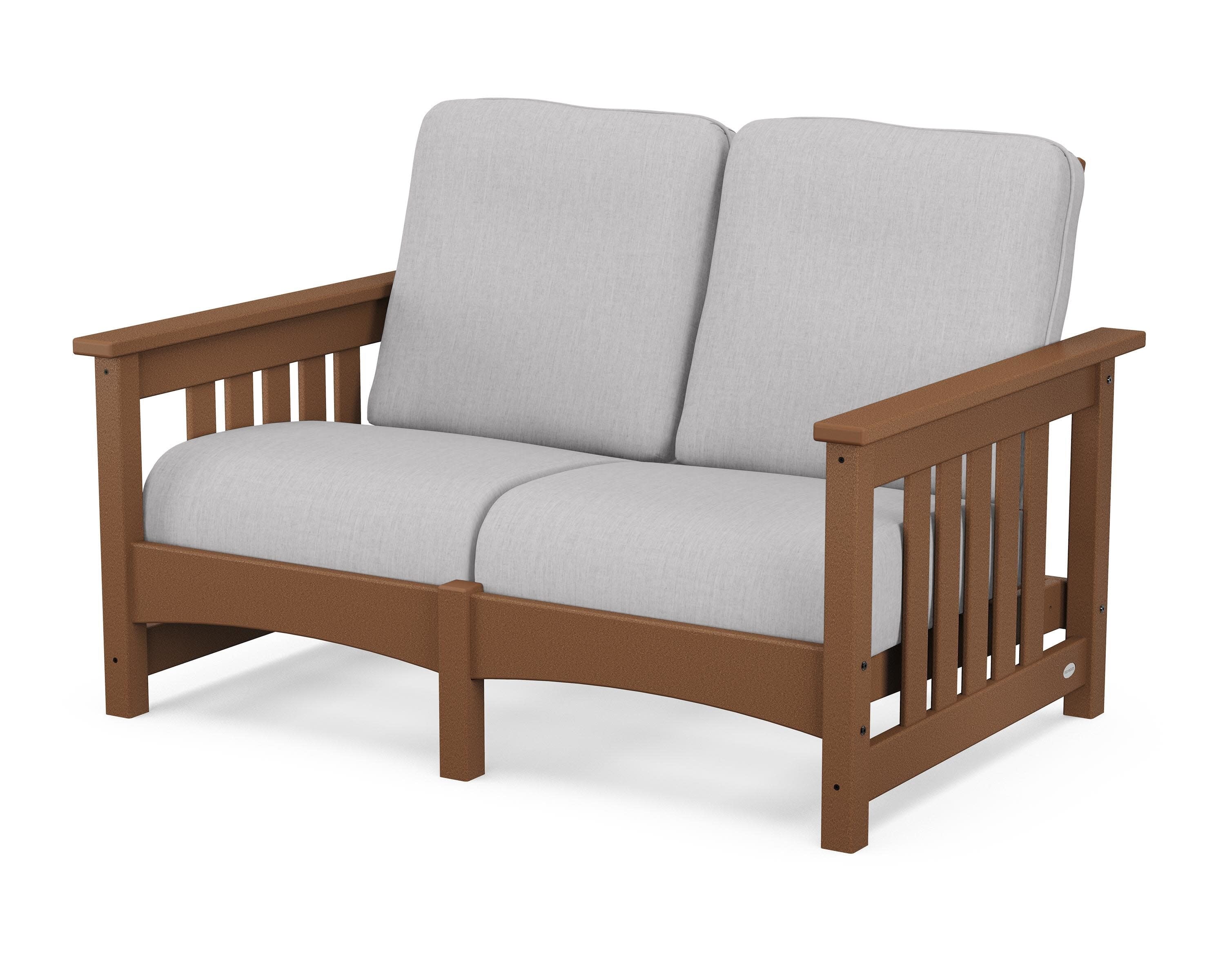 Club Mission Loveseat in Teak / Granite