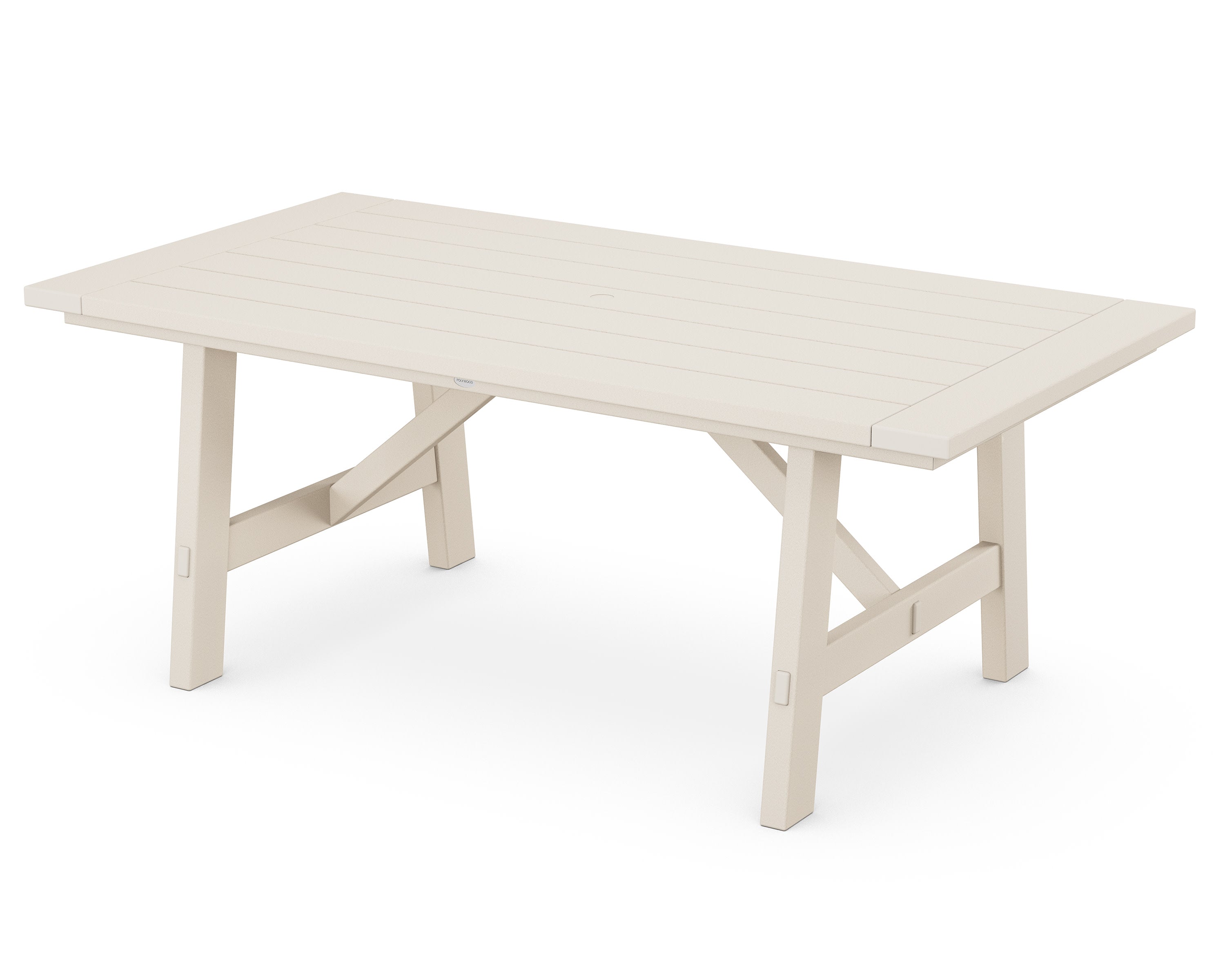Rustic Farmhouse 39" x 75" Dining Table in Sand