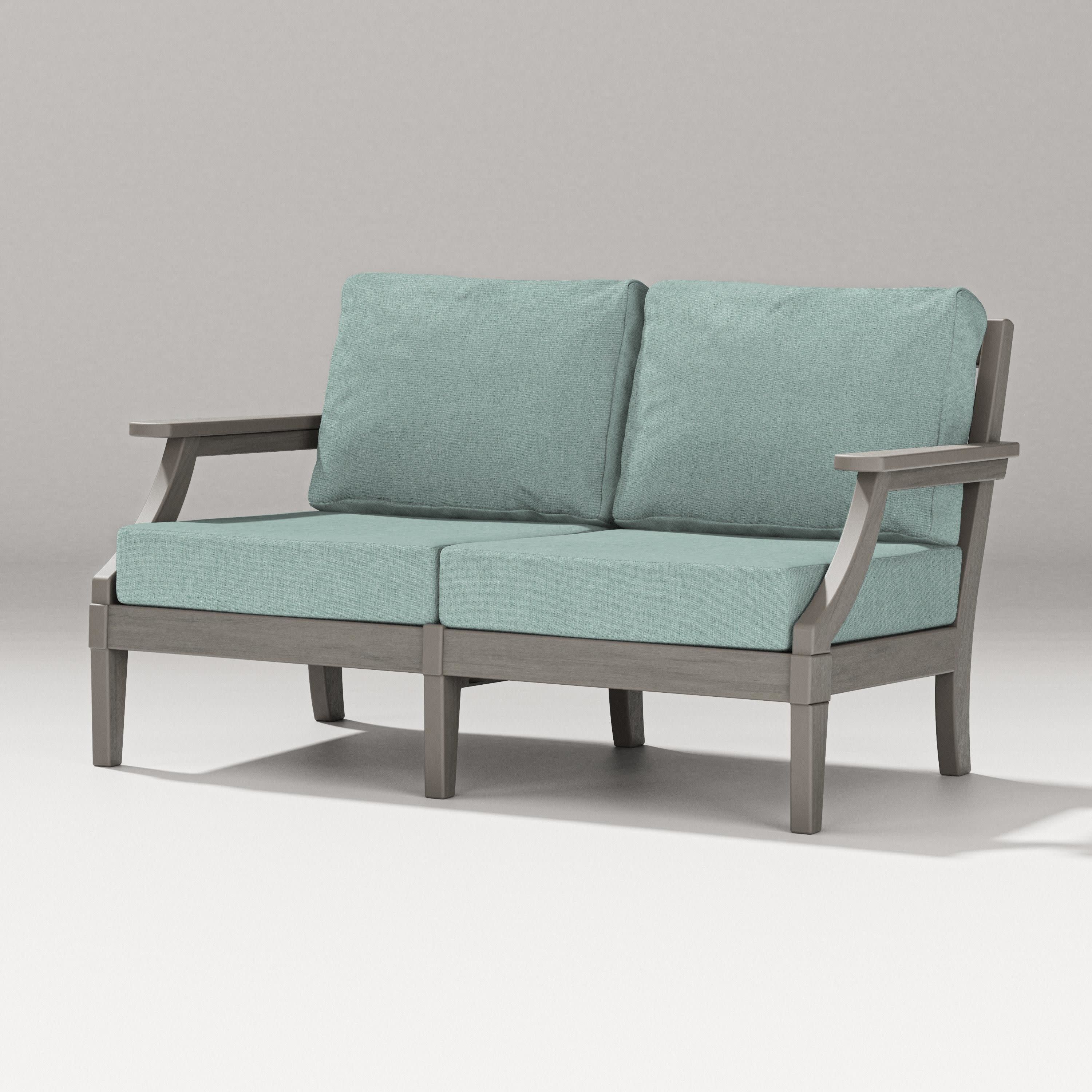 Estate Loveseat in Driftwood / Glacier Spa