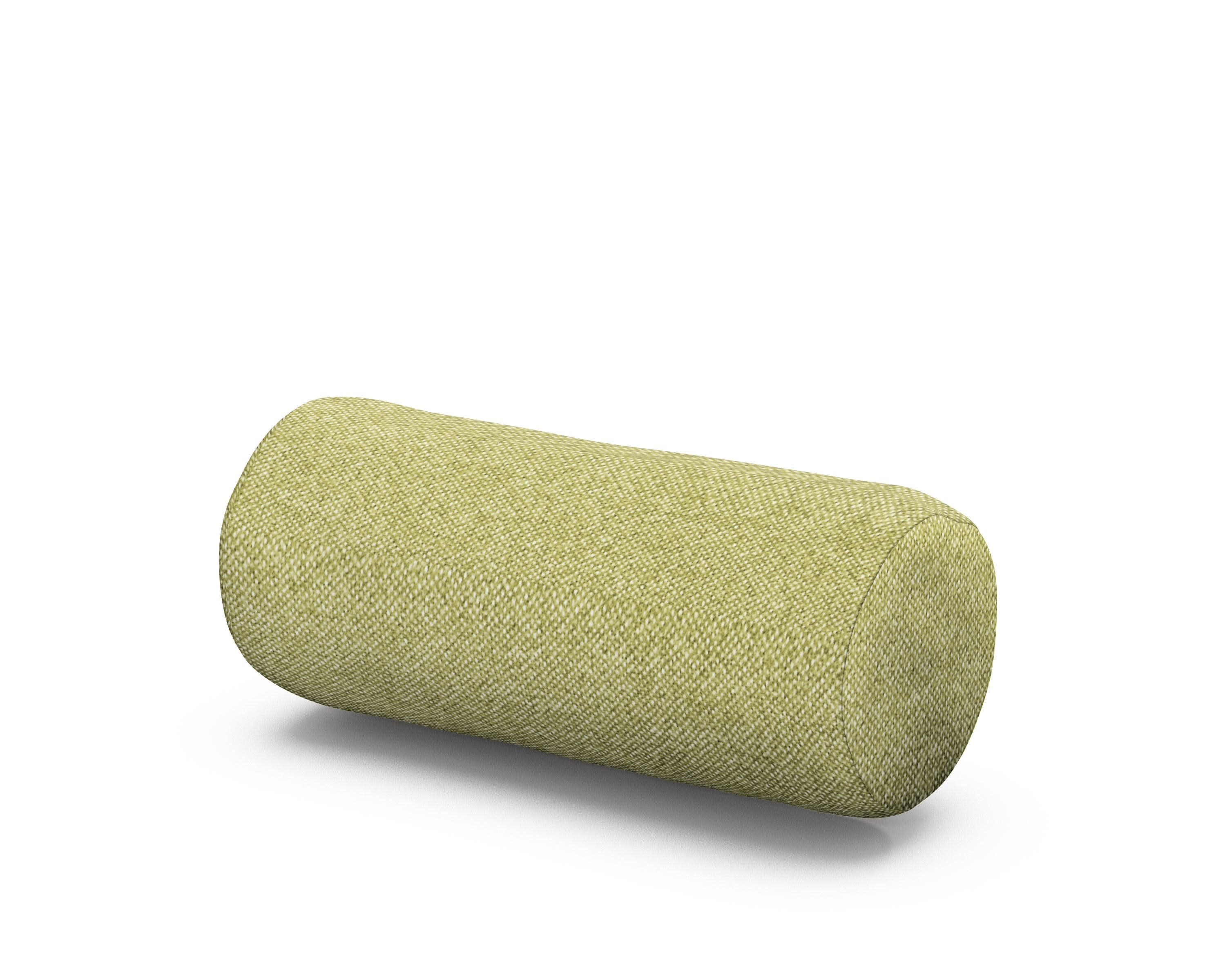 Outdoor Bolster Pillow in Chartreuse Boucle