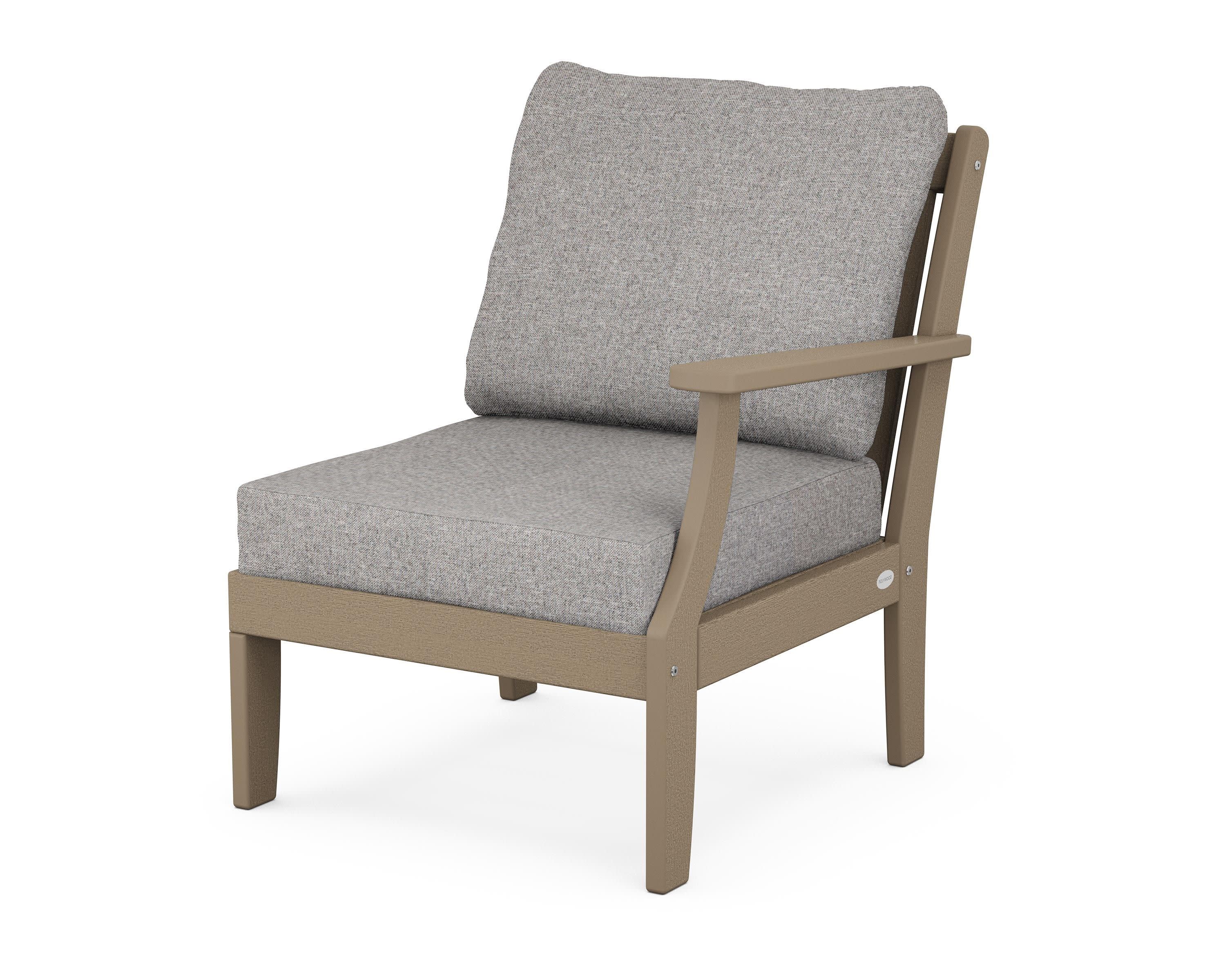 Braxton Modular Right Arm Chair in Vintage Sahara / Grey Mist