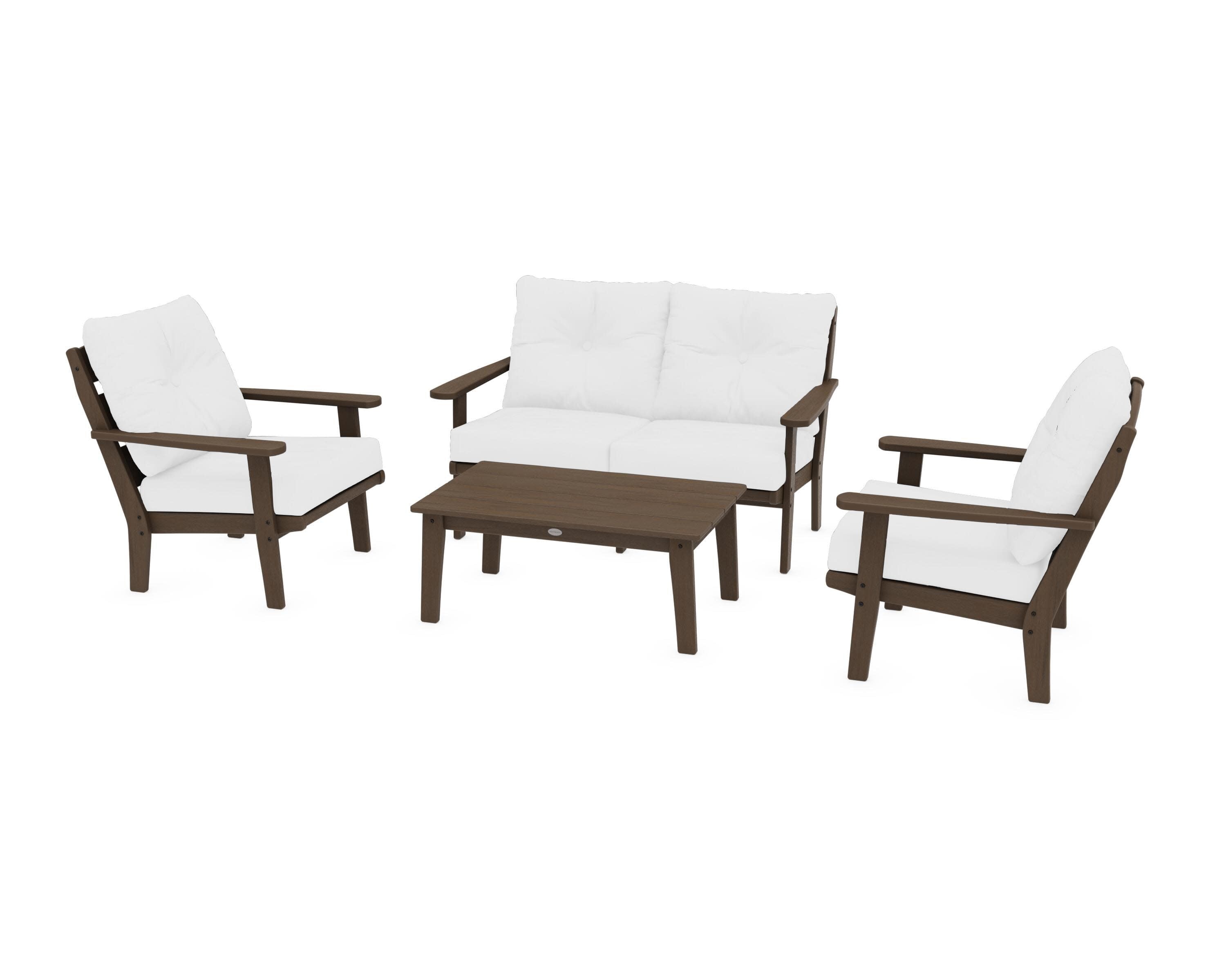 Lakeside 4-Piece Deep Seating Set in Kona / Natural