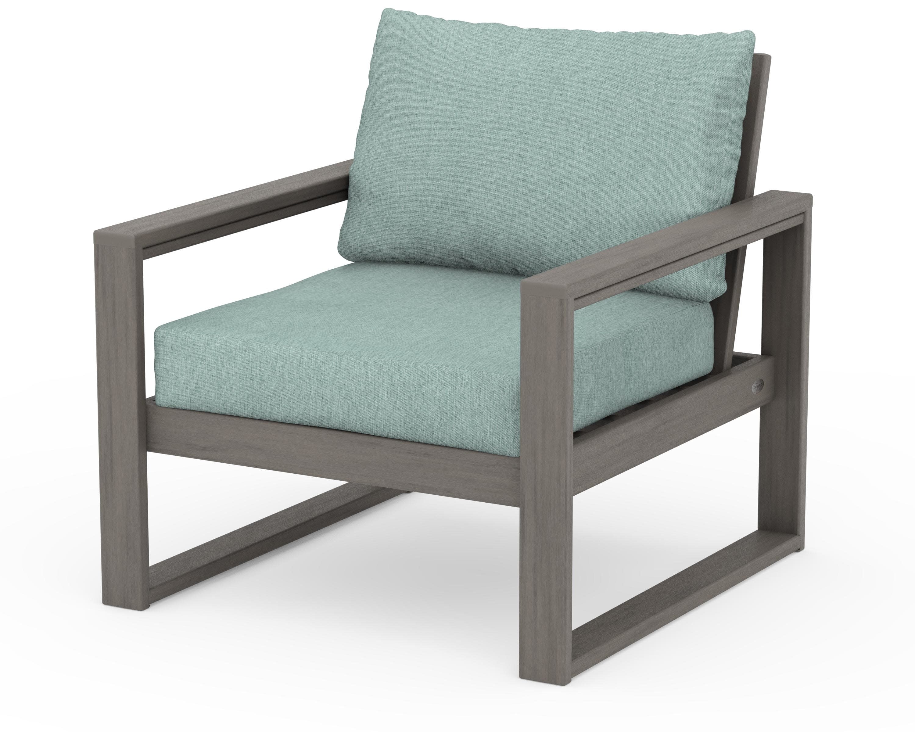 EDGE Club Chair in Driftwood / Glacier Spa