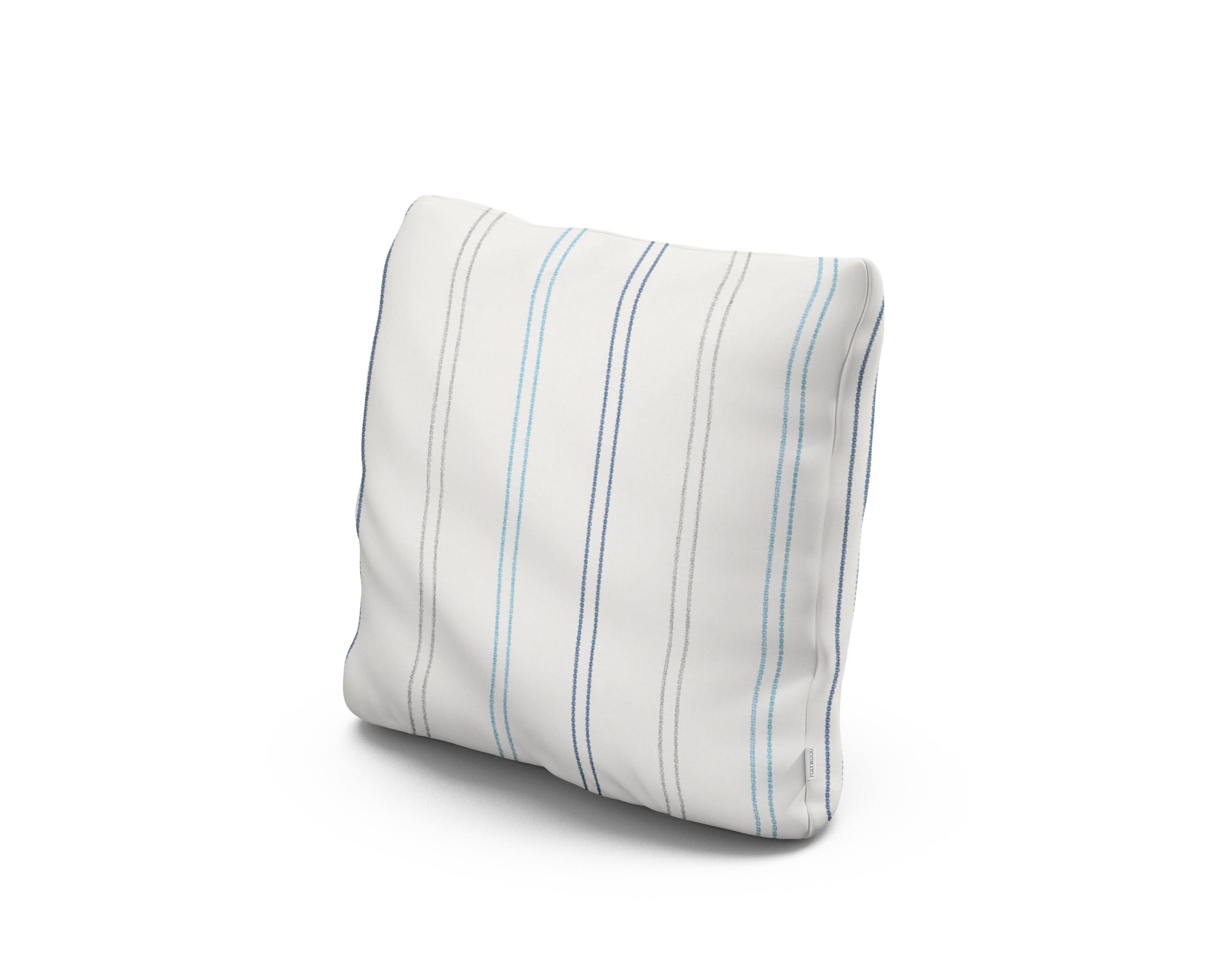 16" Outdoor Throw Pillow in Marine High Tide