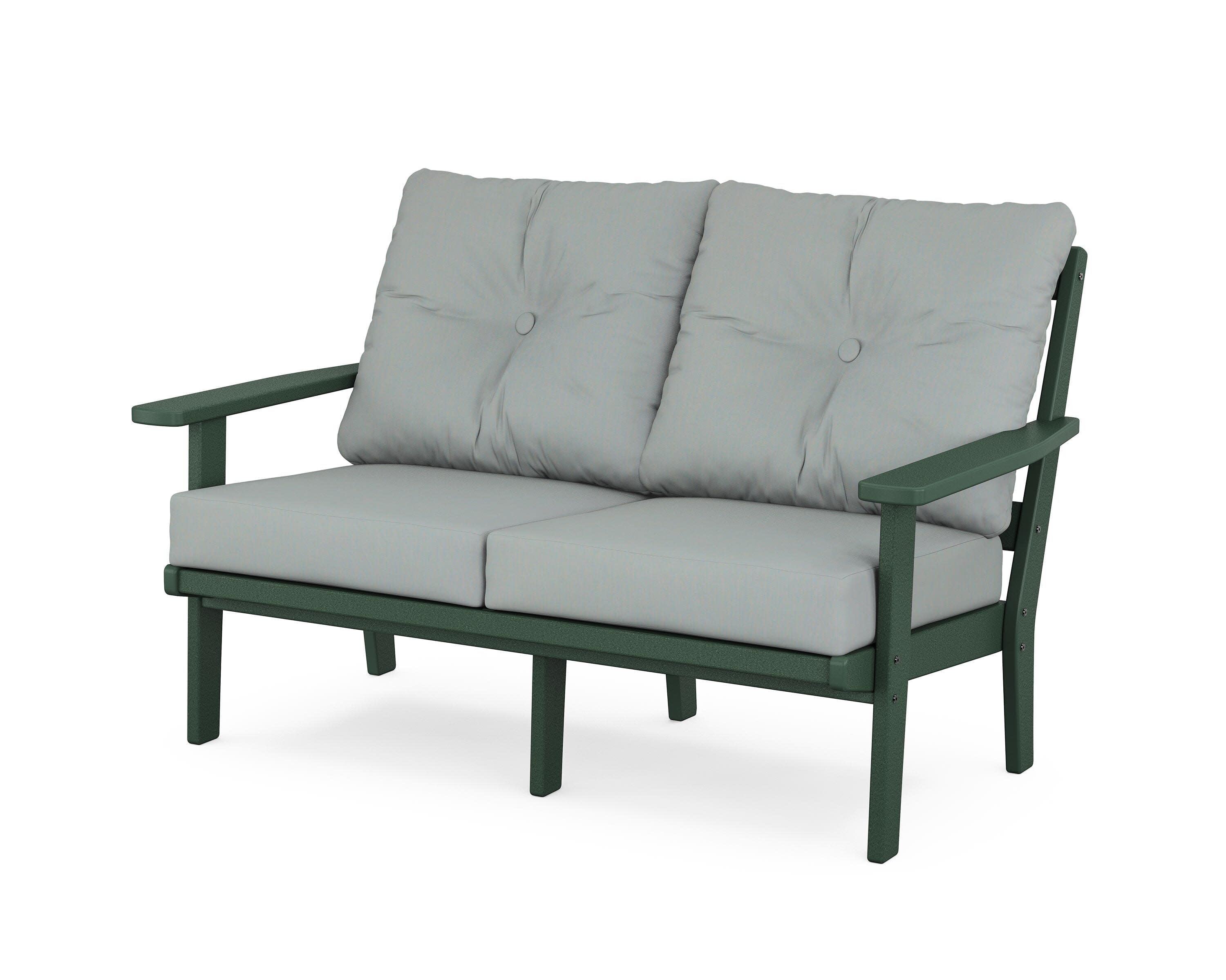 Prairie Deep SeatingLoveseat in Green / Spa