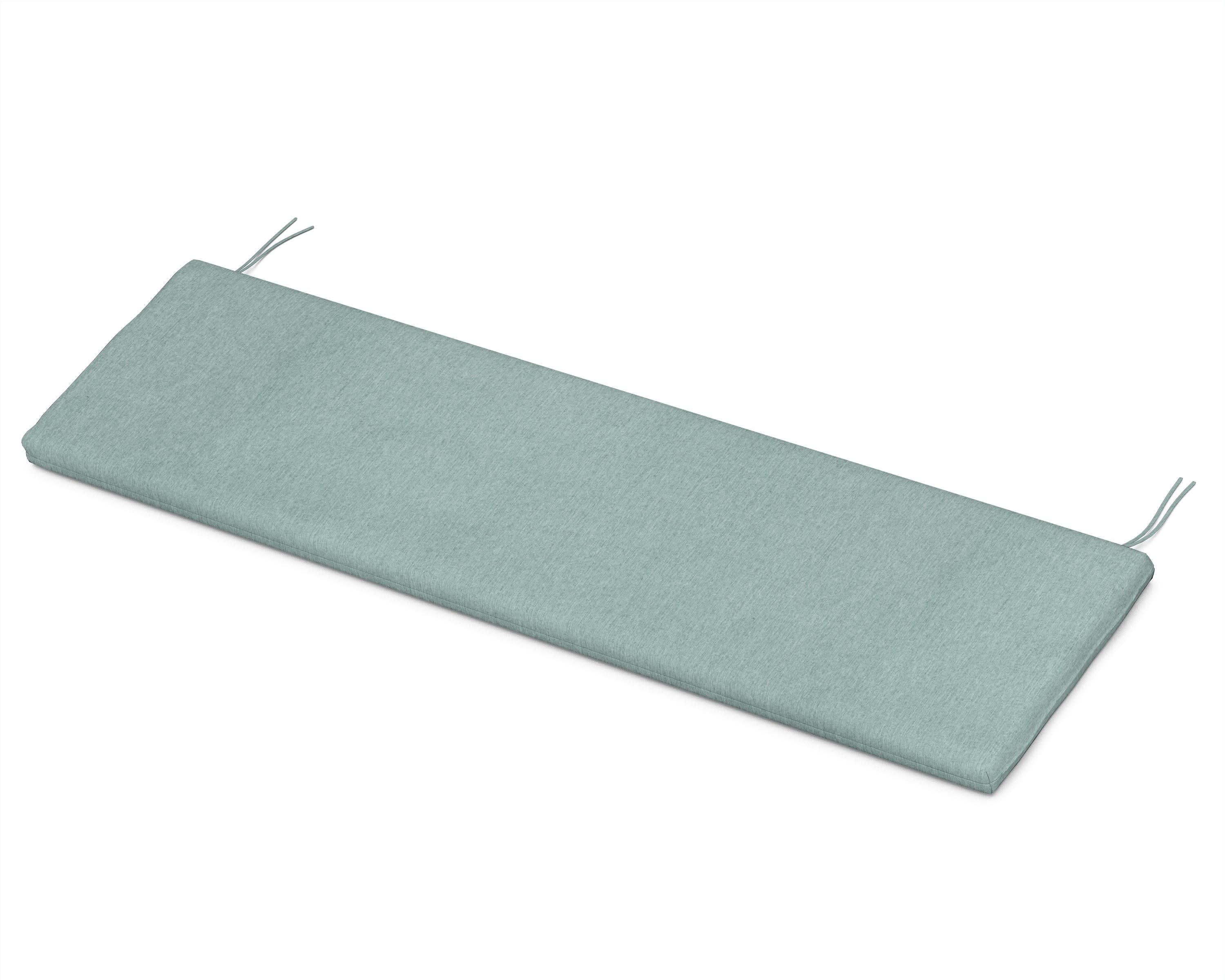 Ateeva Luxe 53" x 14" Outdoor Bench and Swing Cushion by POLYWOOD in Glacier Spa