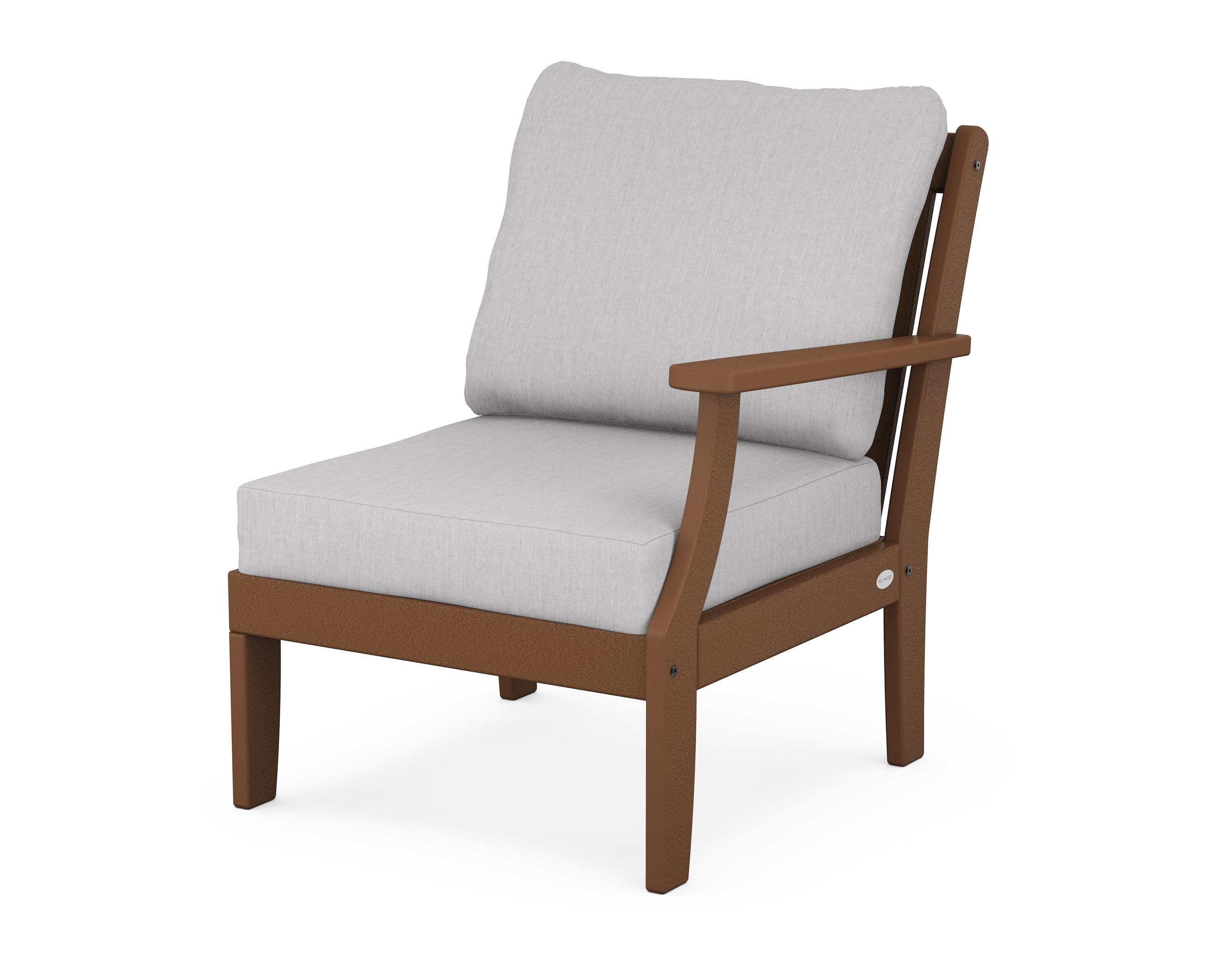 Braxton Modular Right Arm Chair in Teak / Granite