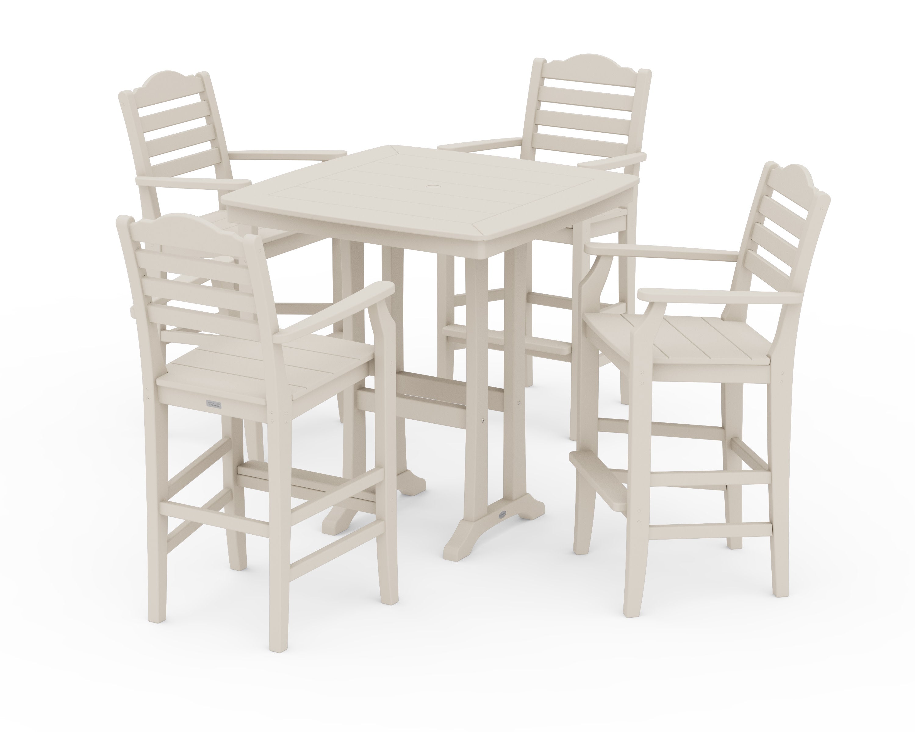 Savannah 5-Piece Bar Set with Trestle Legs in Sand