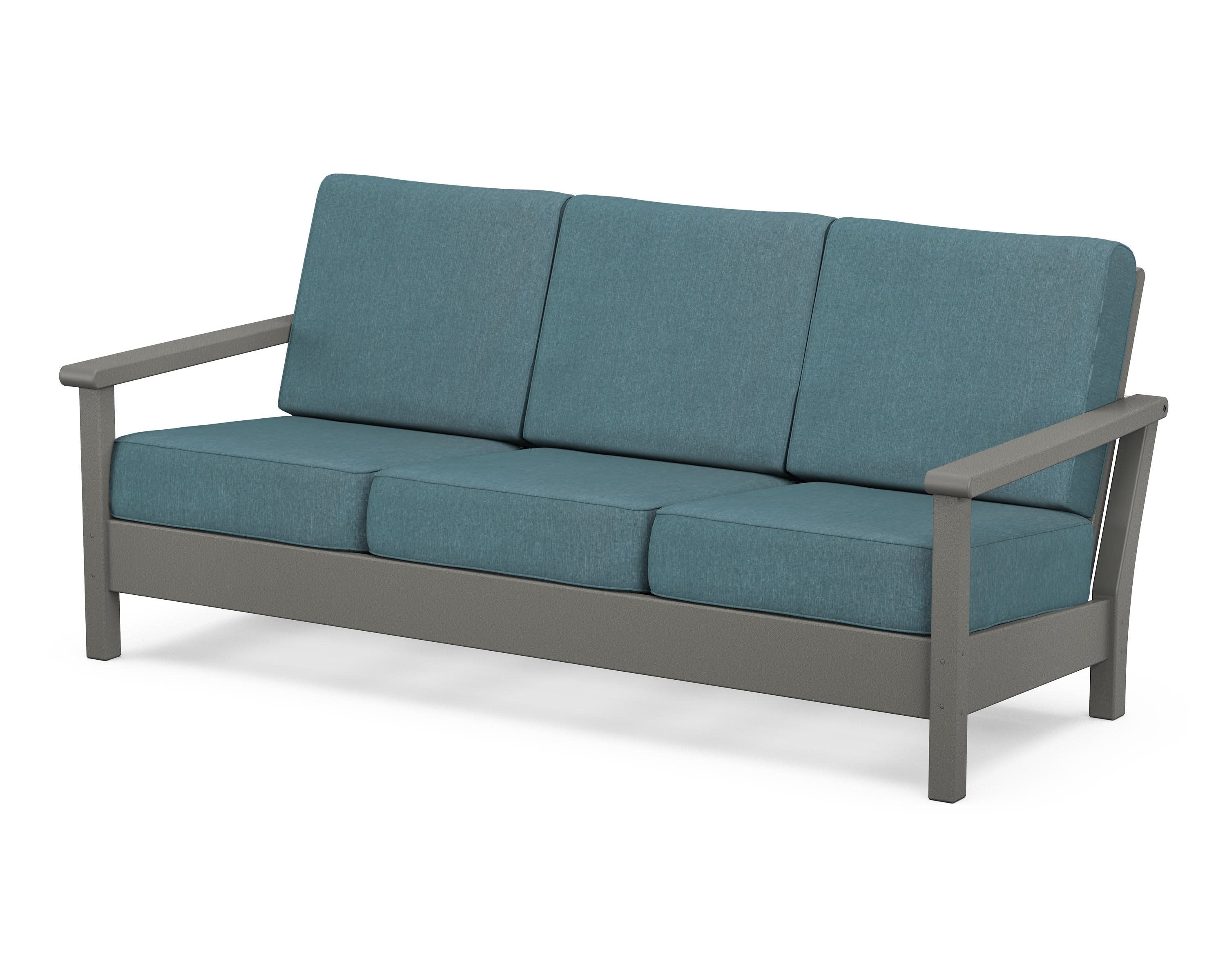Harbour Deep Seating Sofa in Slate Grey / Ocean Teal