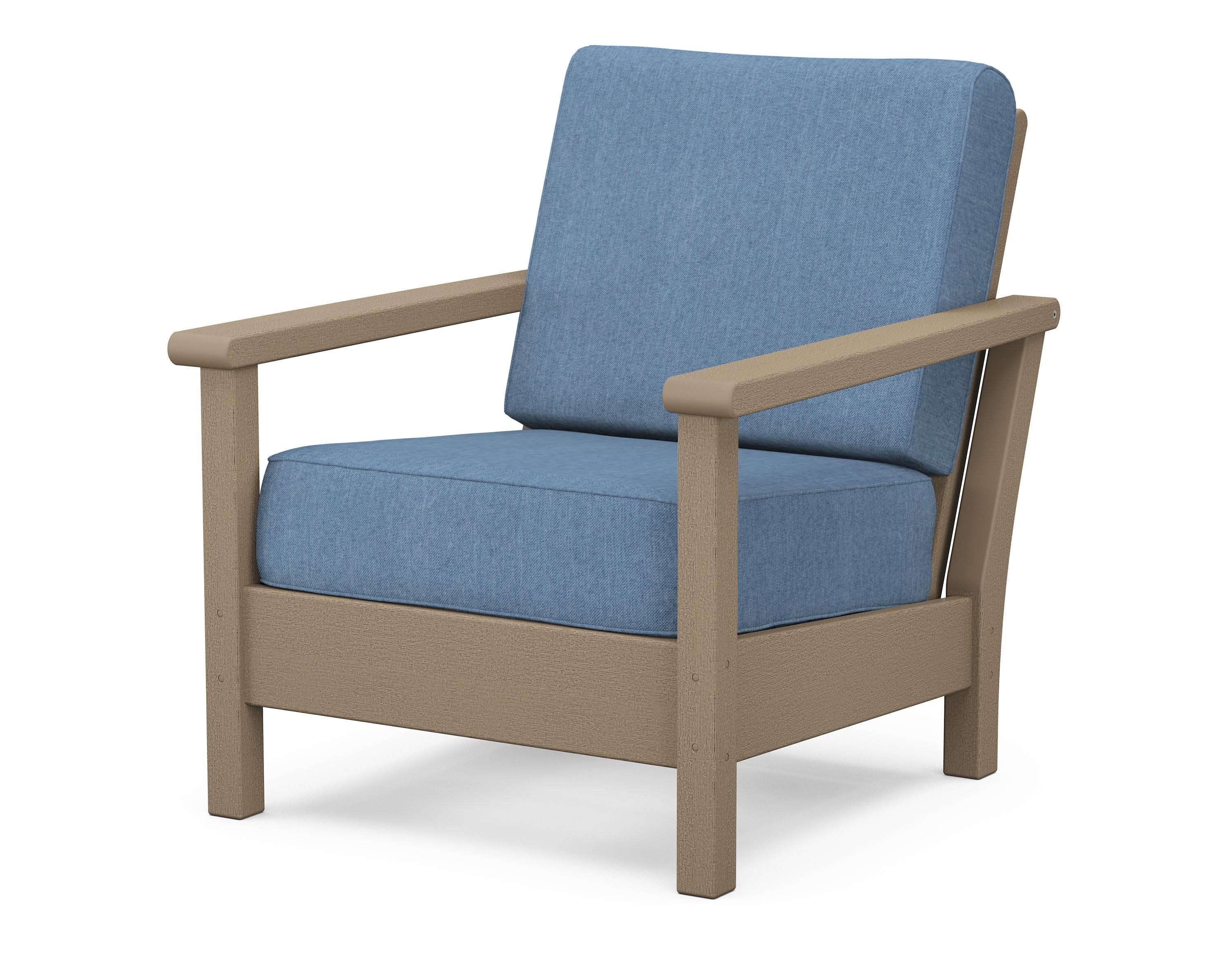 Harbour Deep Seating Chair in Vintage Sahara / Sky Blue