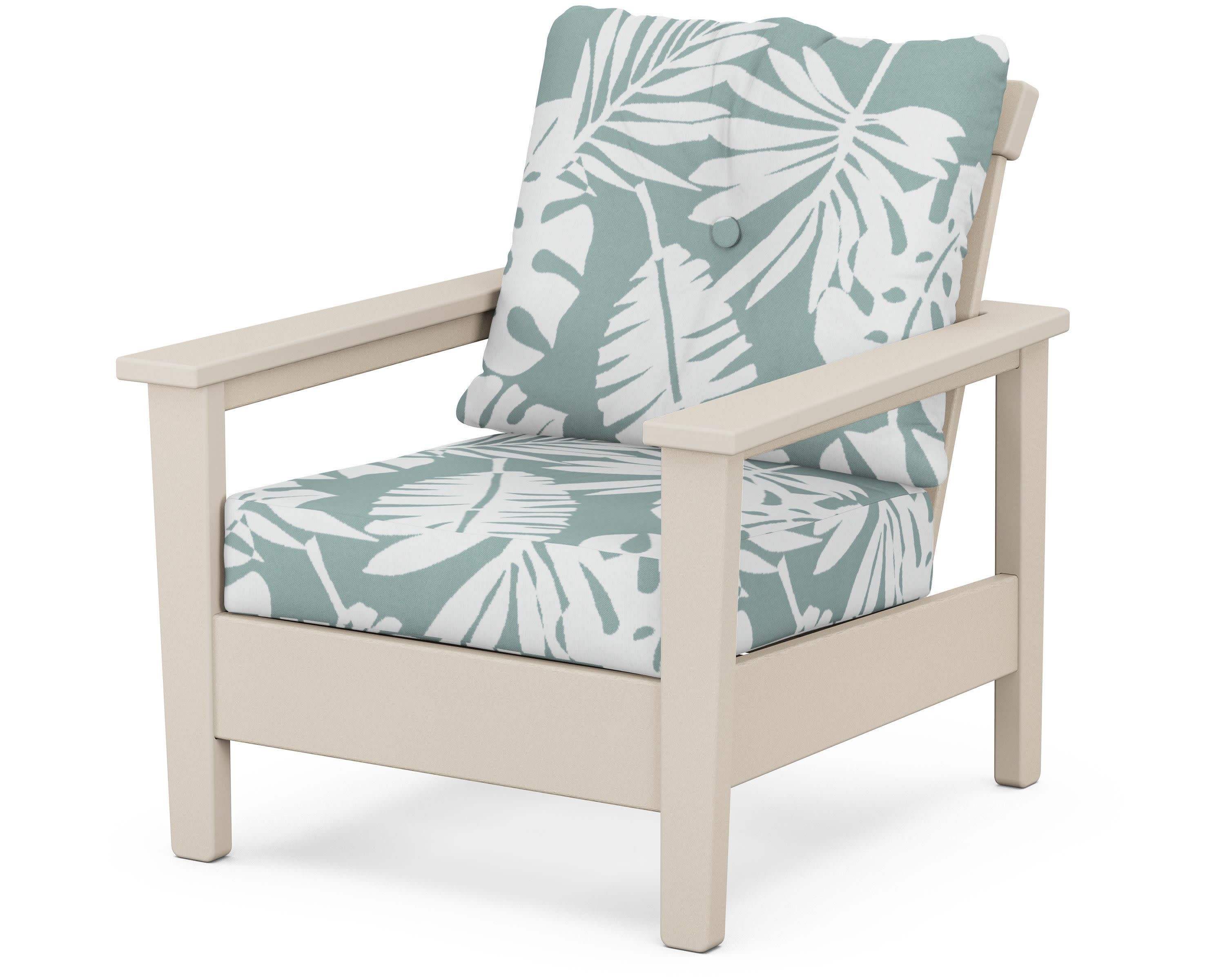 Prescott Deep Seating Chair in Sand / Leaf Glacier Spa