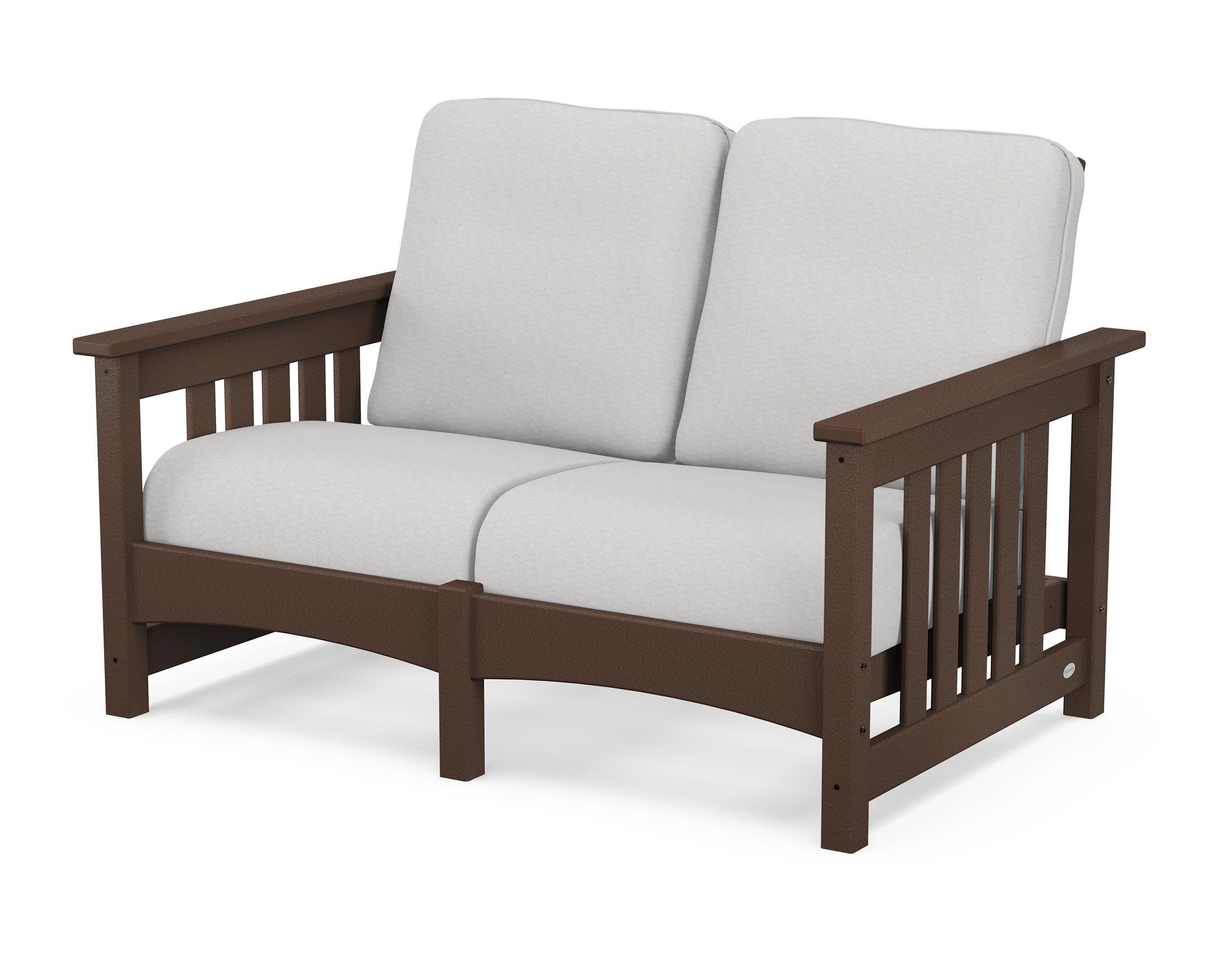 Club Mission Loveseat in Mahogany / Diamond in the Rough