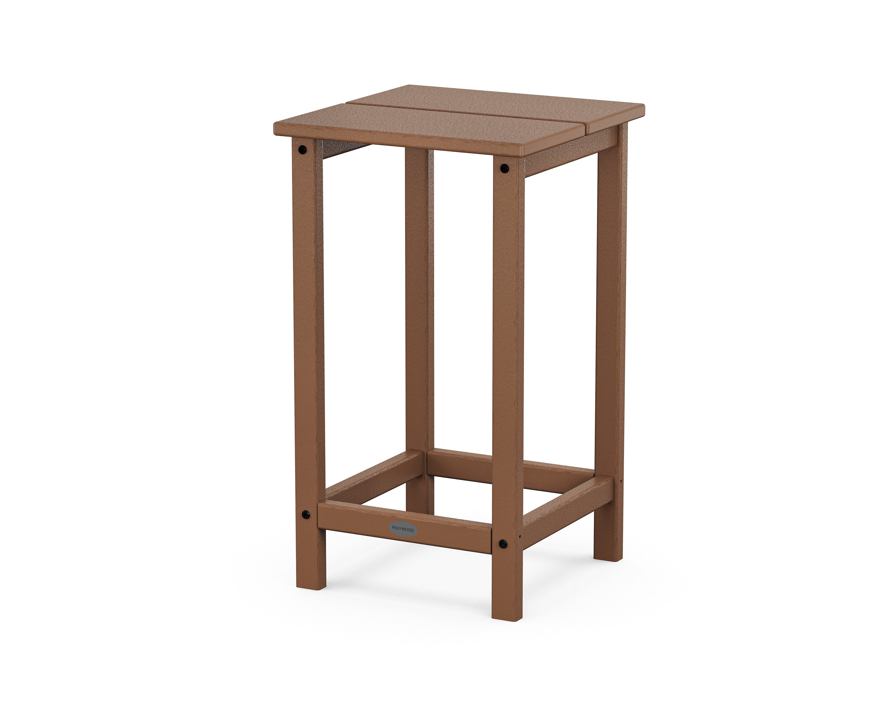 Studio Square Counter Side Table in Teak
