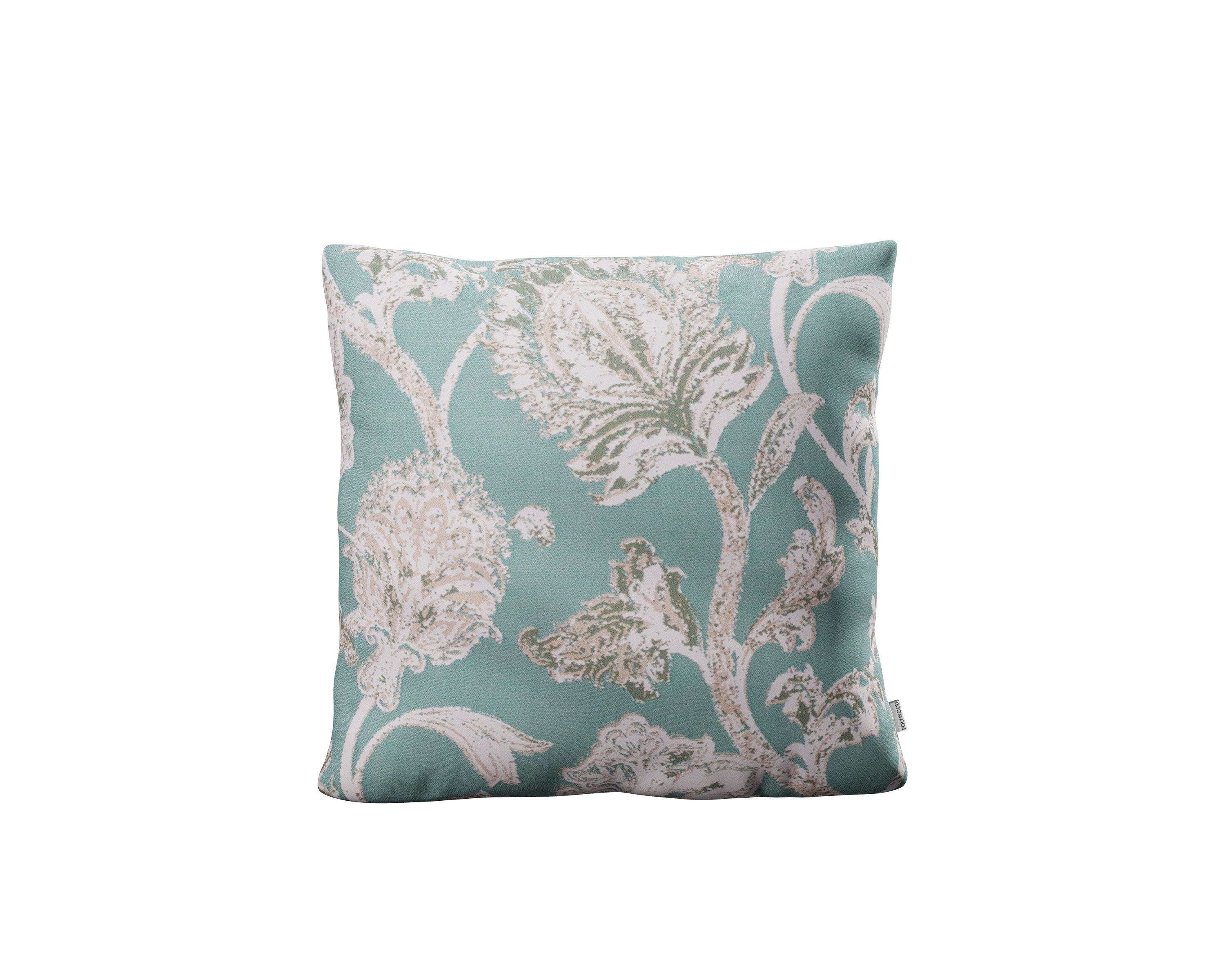 18" Outdoor Throw Pillow in Botanical Gardens Spa