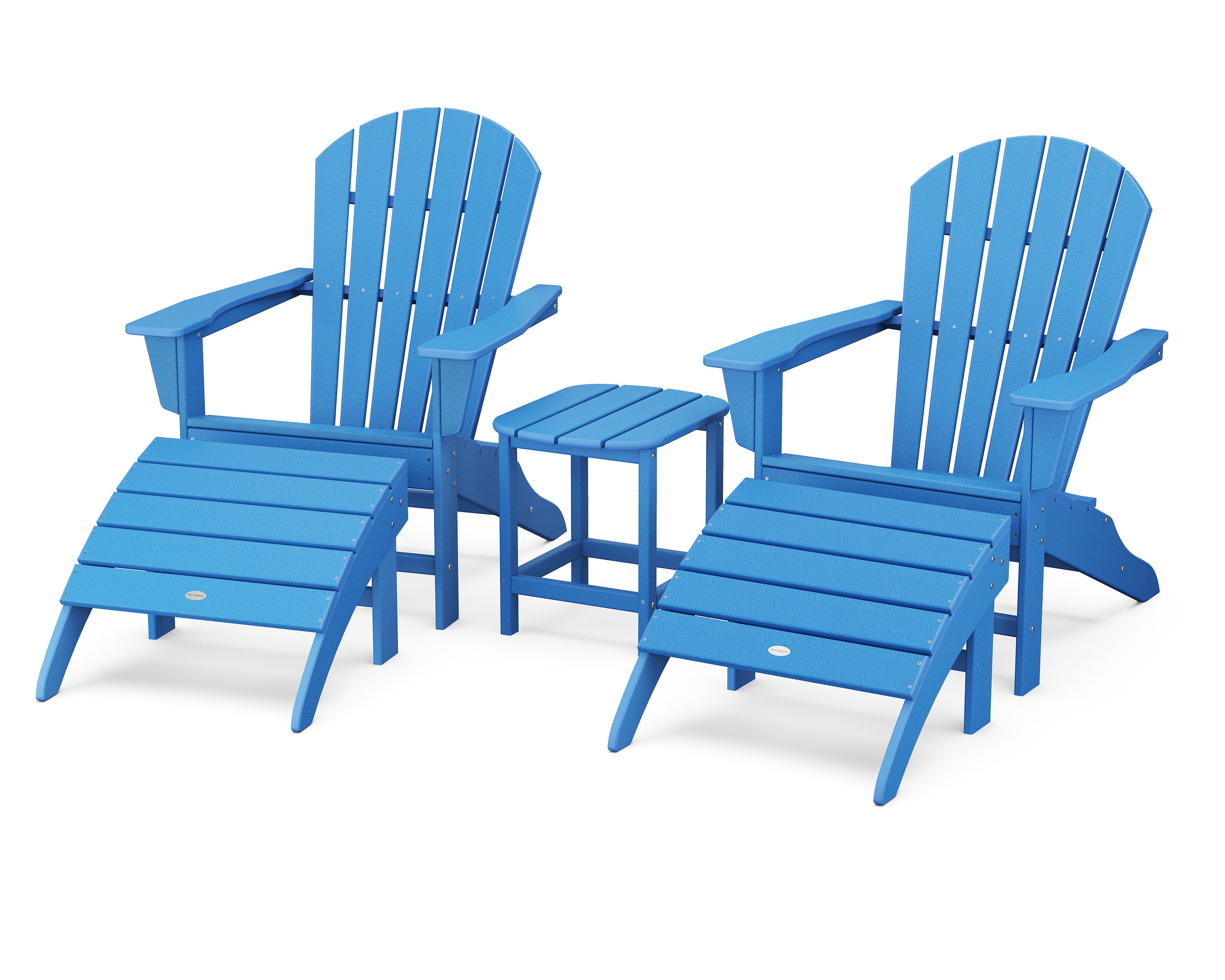 South Beach Adirondack 5-Piece Set in Pacific Blue