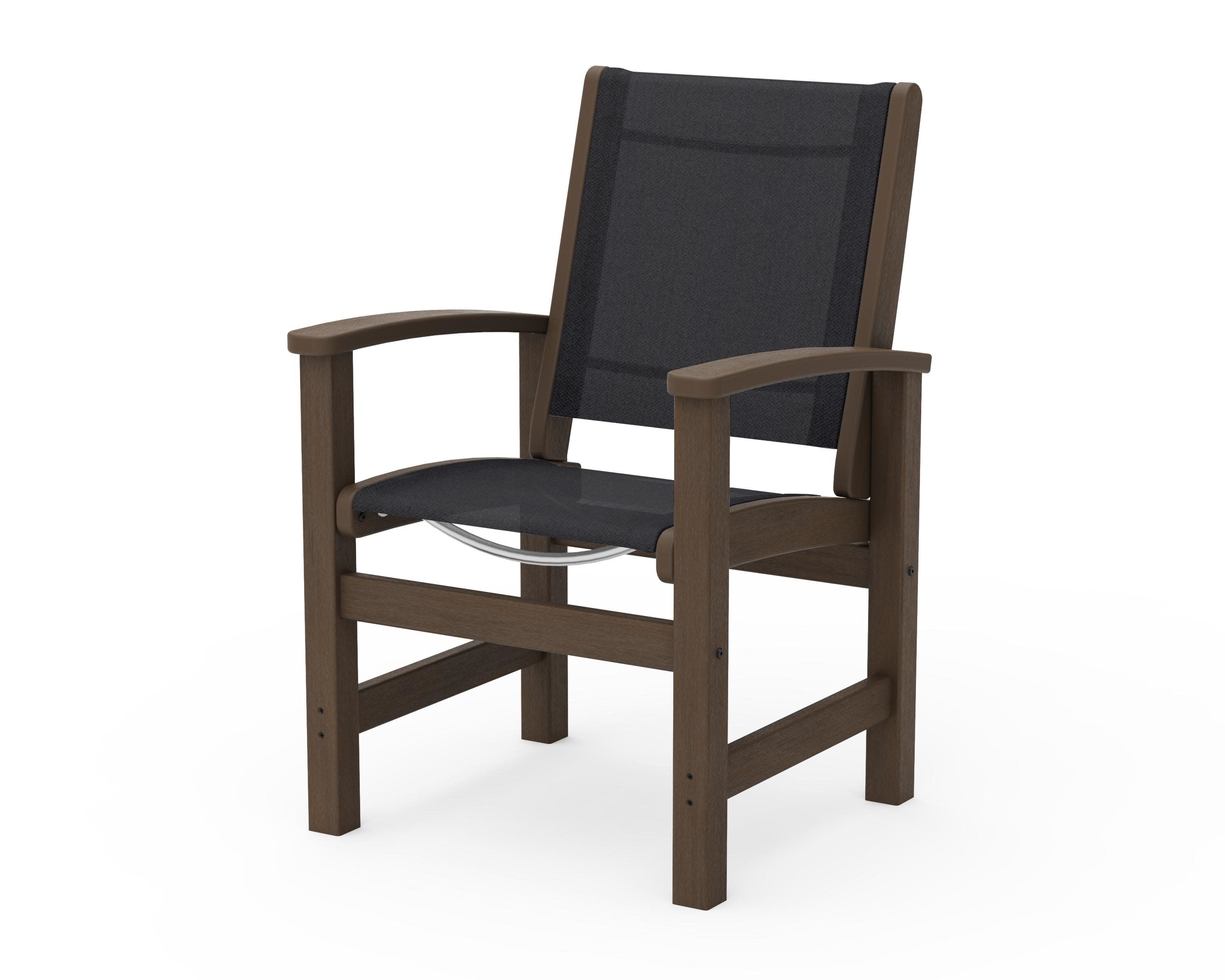 Coastal Dining Chair in Kona / Black Sling