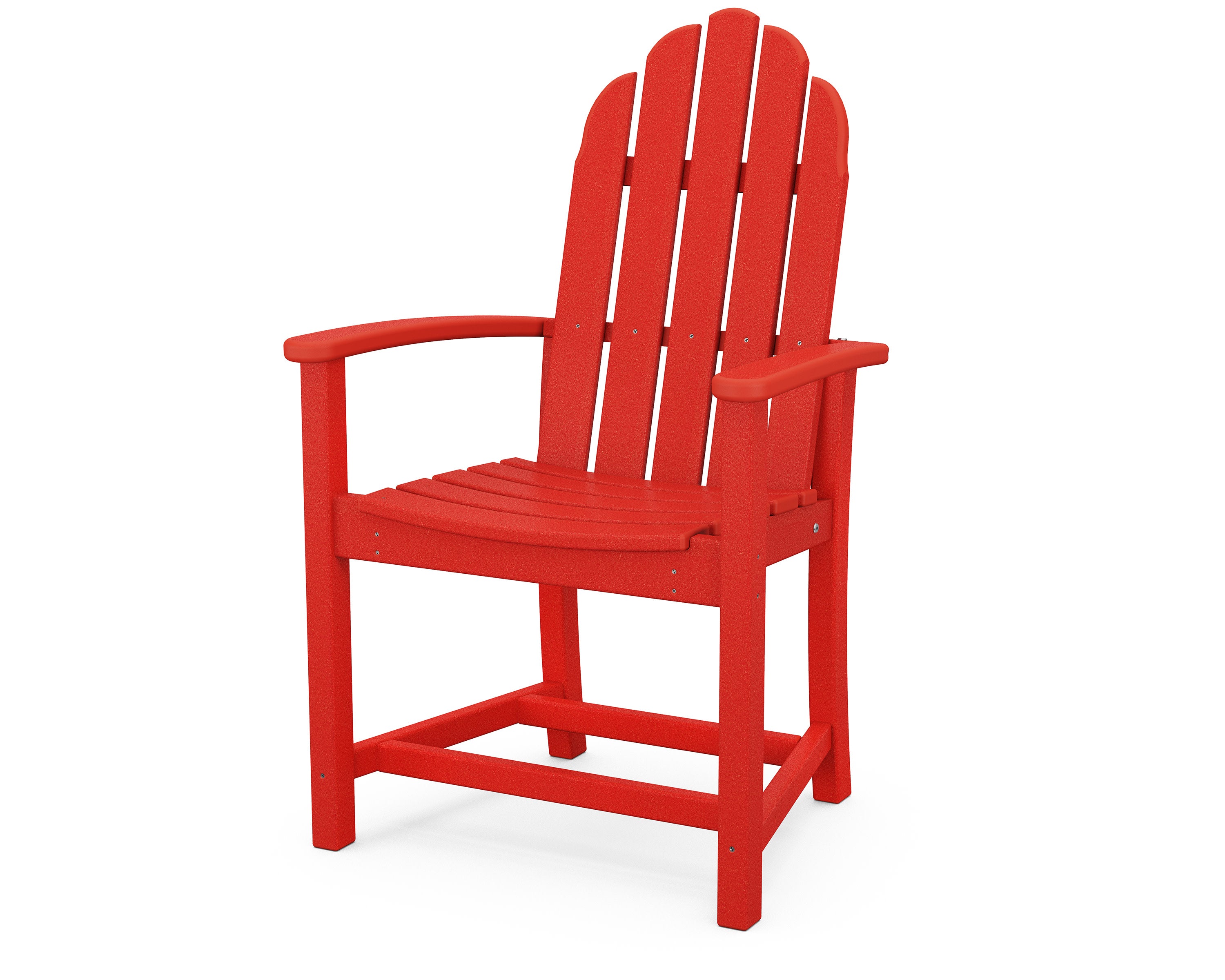 Classic Adirondack Dining Chair in Sunset Red