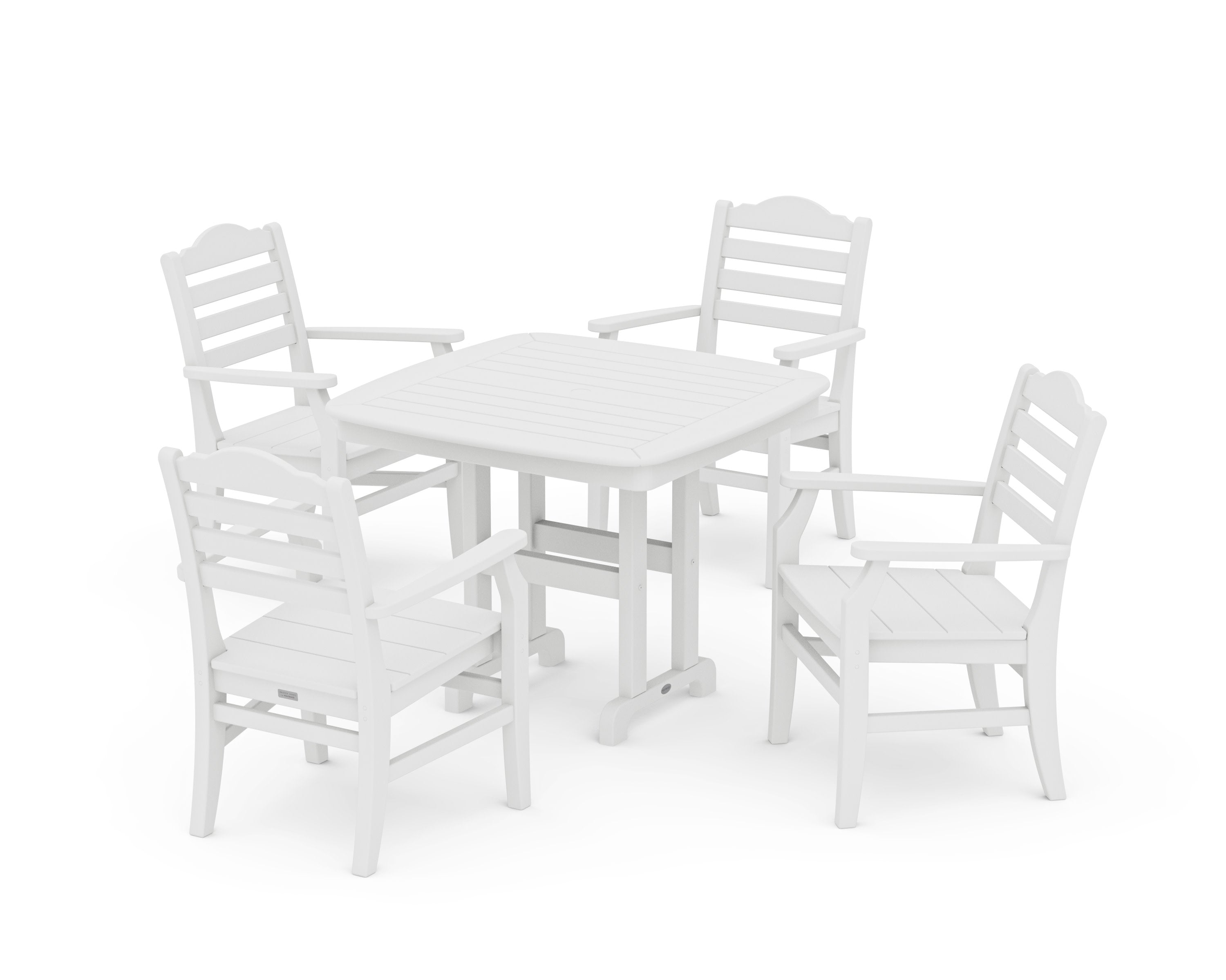 Savannah 5-Piece Dining Set in White