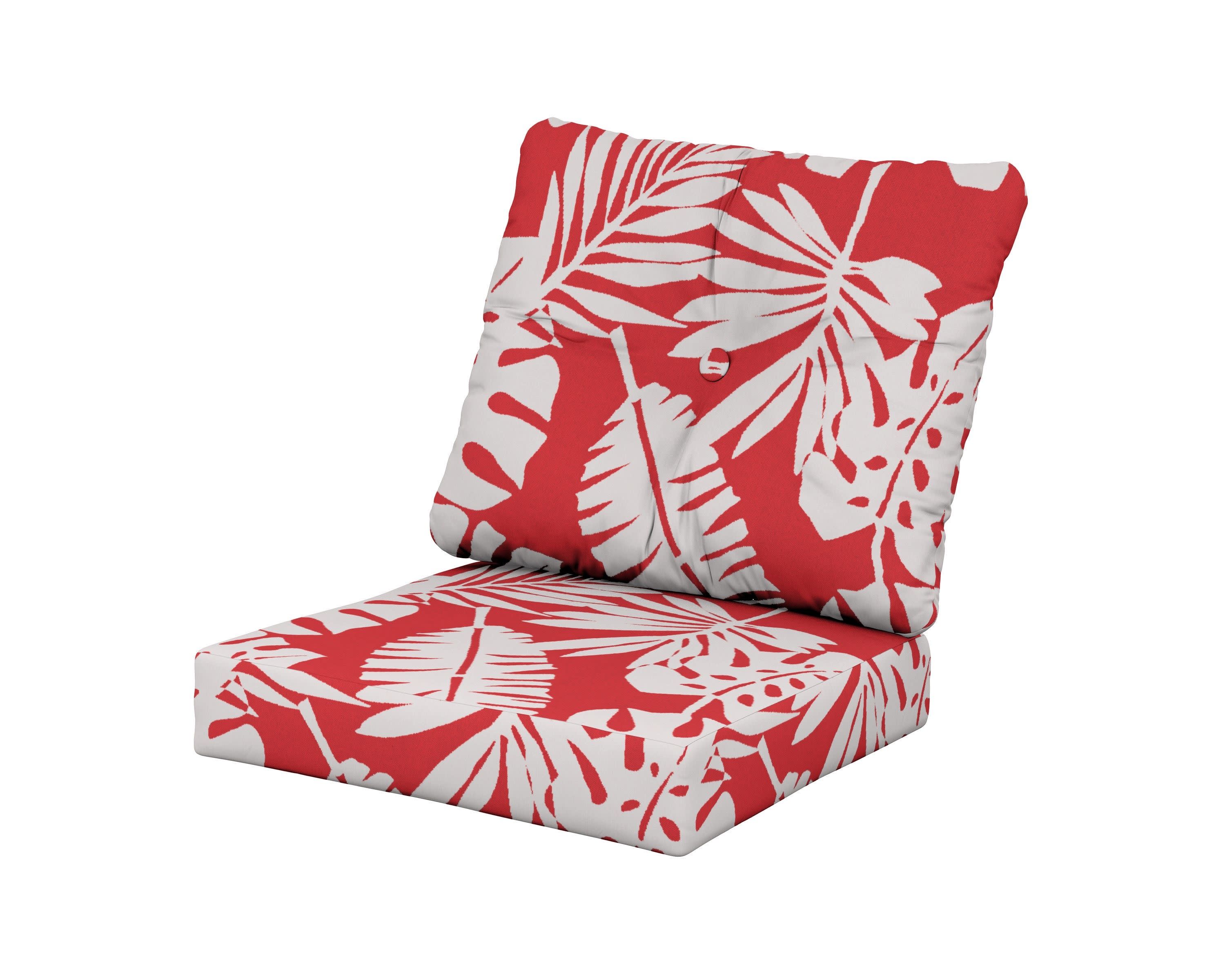 Prescott Seat/Back Cushions in Leaf Crimson