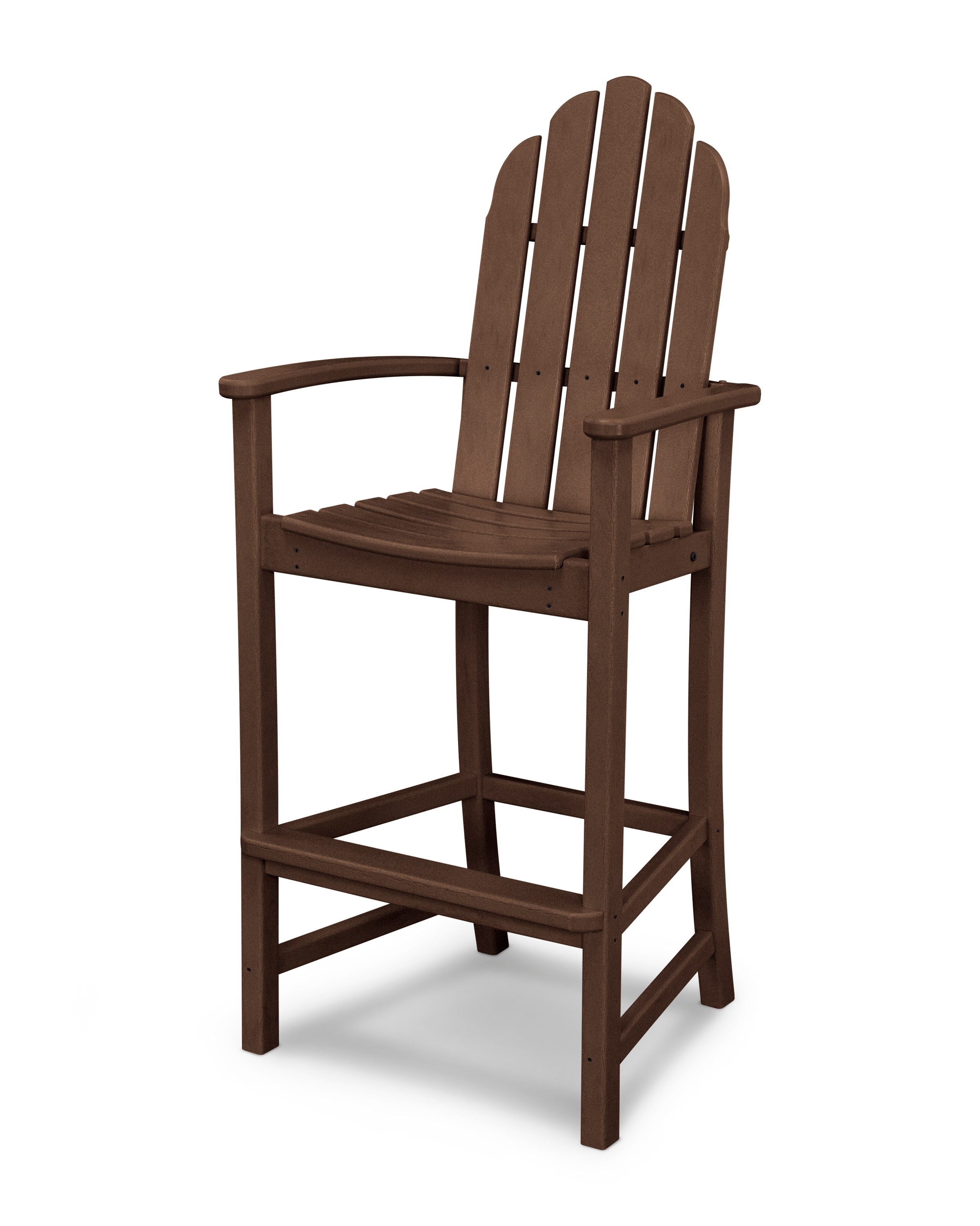 Classic Adirondack Bar Chair in Mahogany