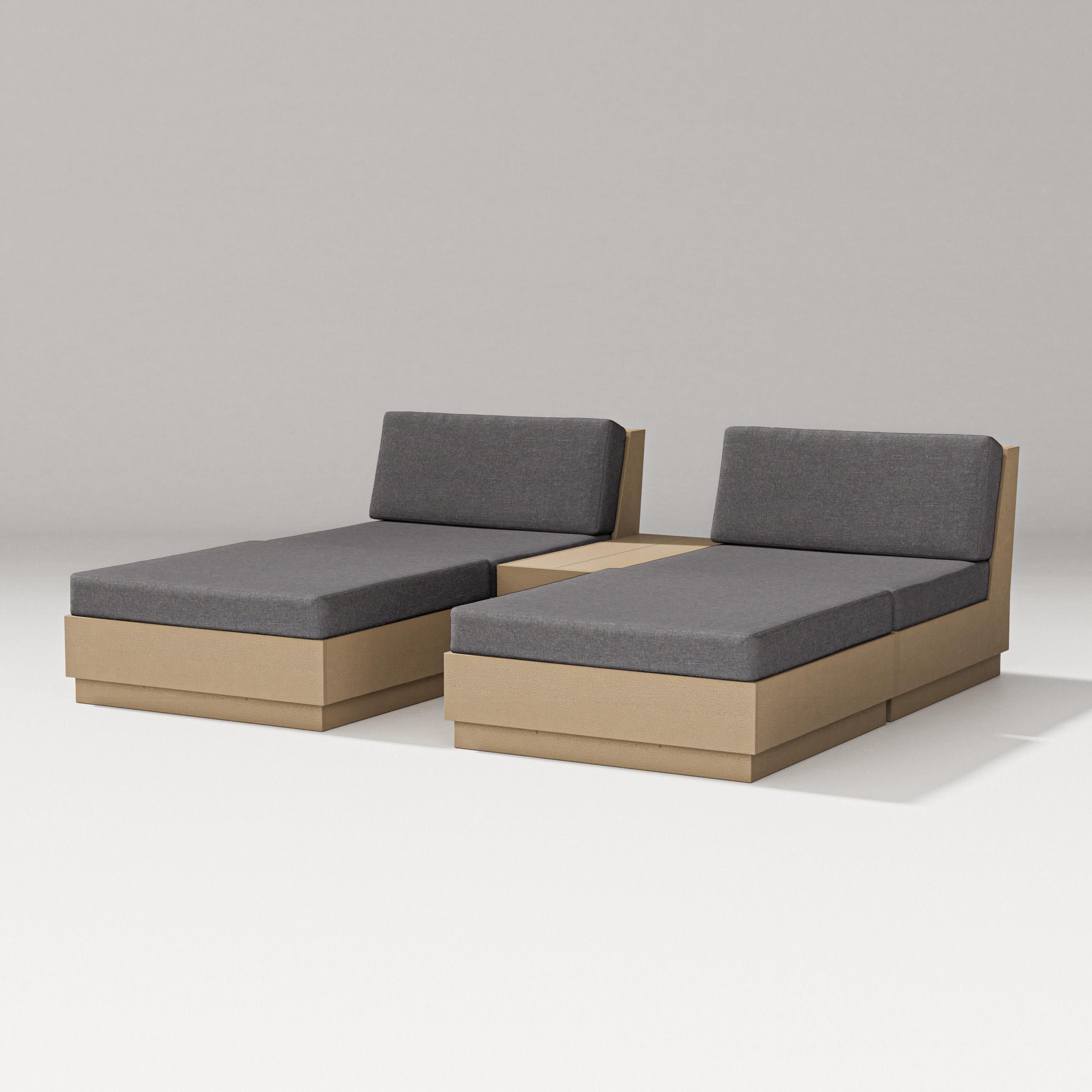 Elevate Double Chaise Set in Vintage Sahara / Ash Charcoal