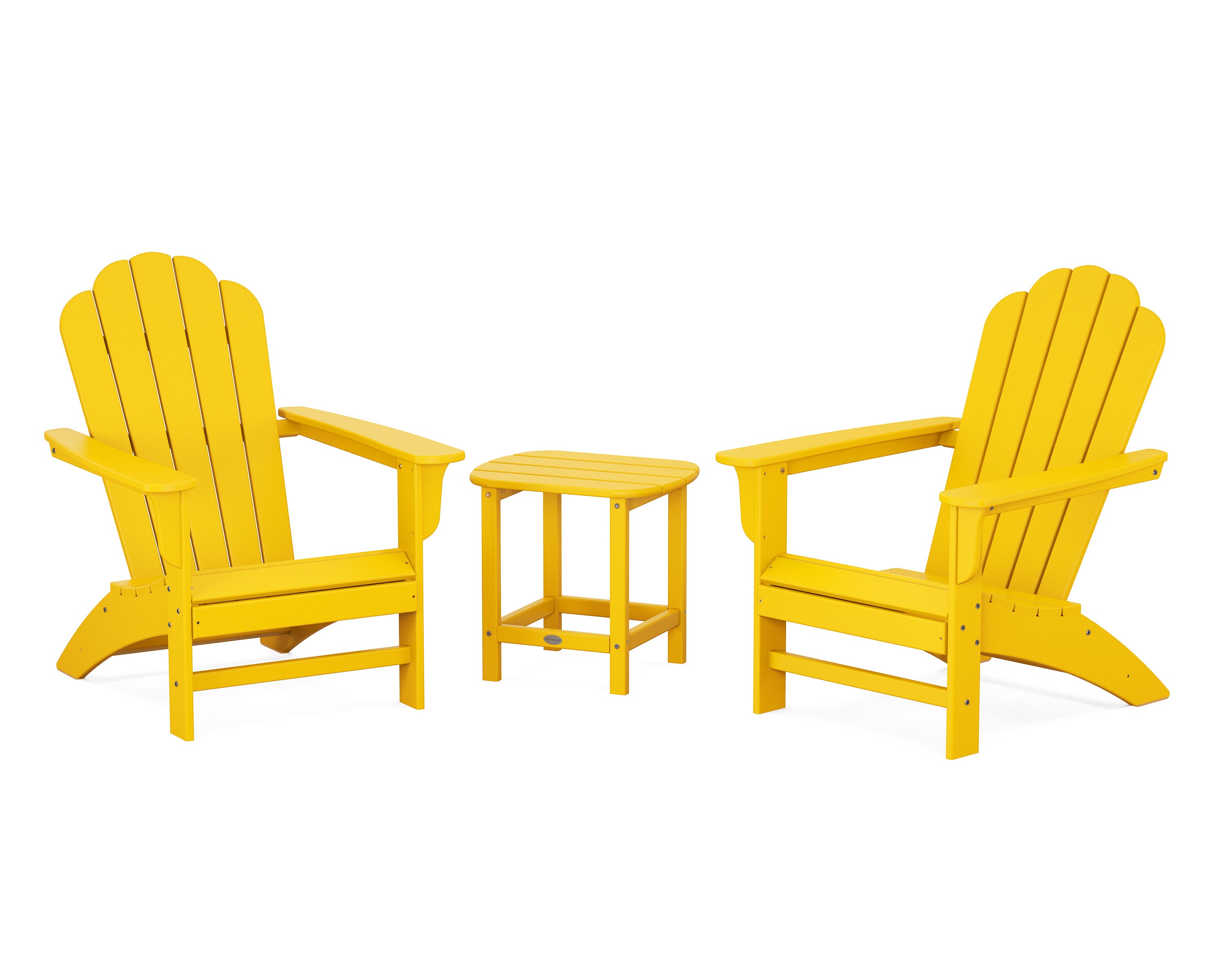 Cottage Adirondack Chair 3-Piece Set in Lemon