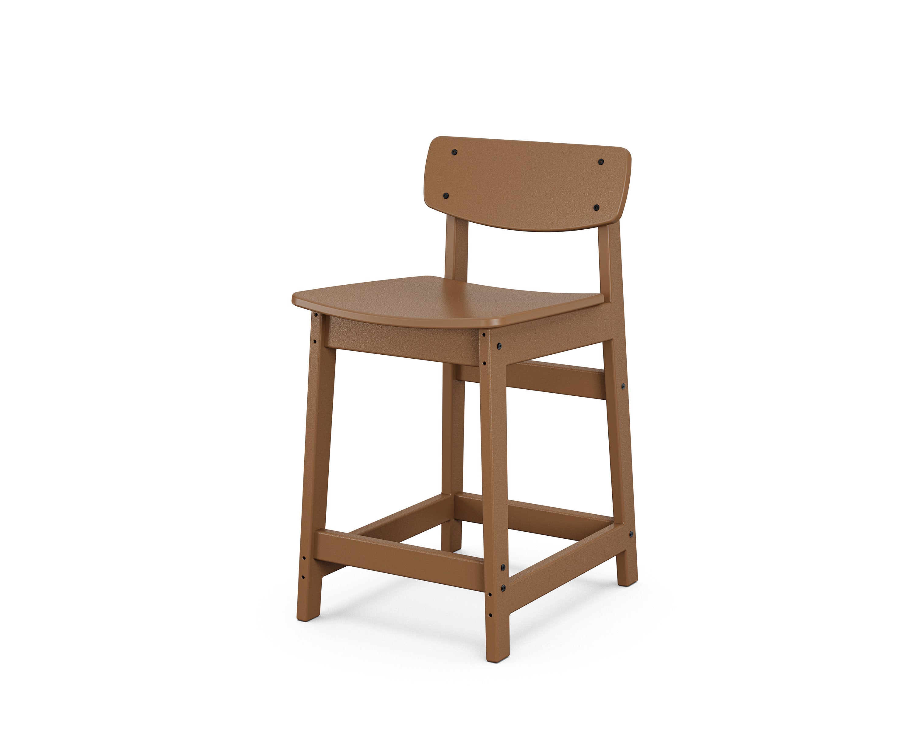 Modern Studio Urban Lowback Counter Chair in Teak