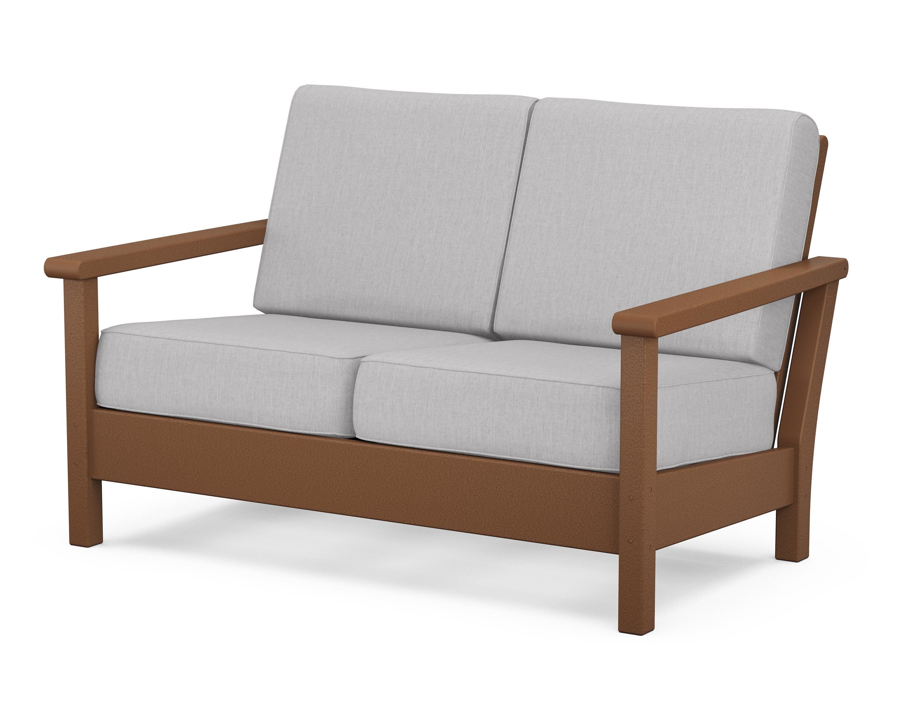 Harbour Deep Seating Loveseat in Teak / Granite
