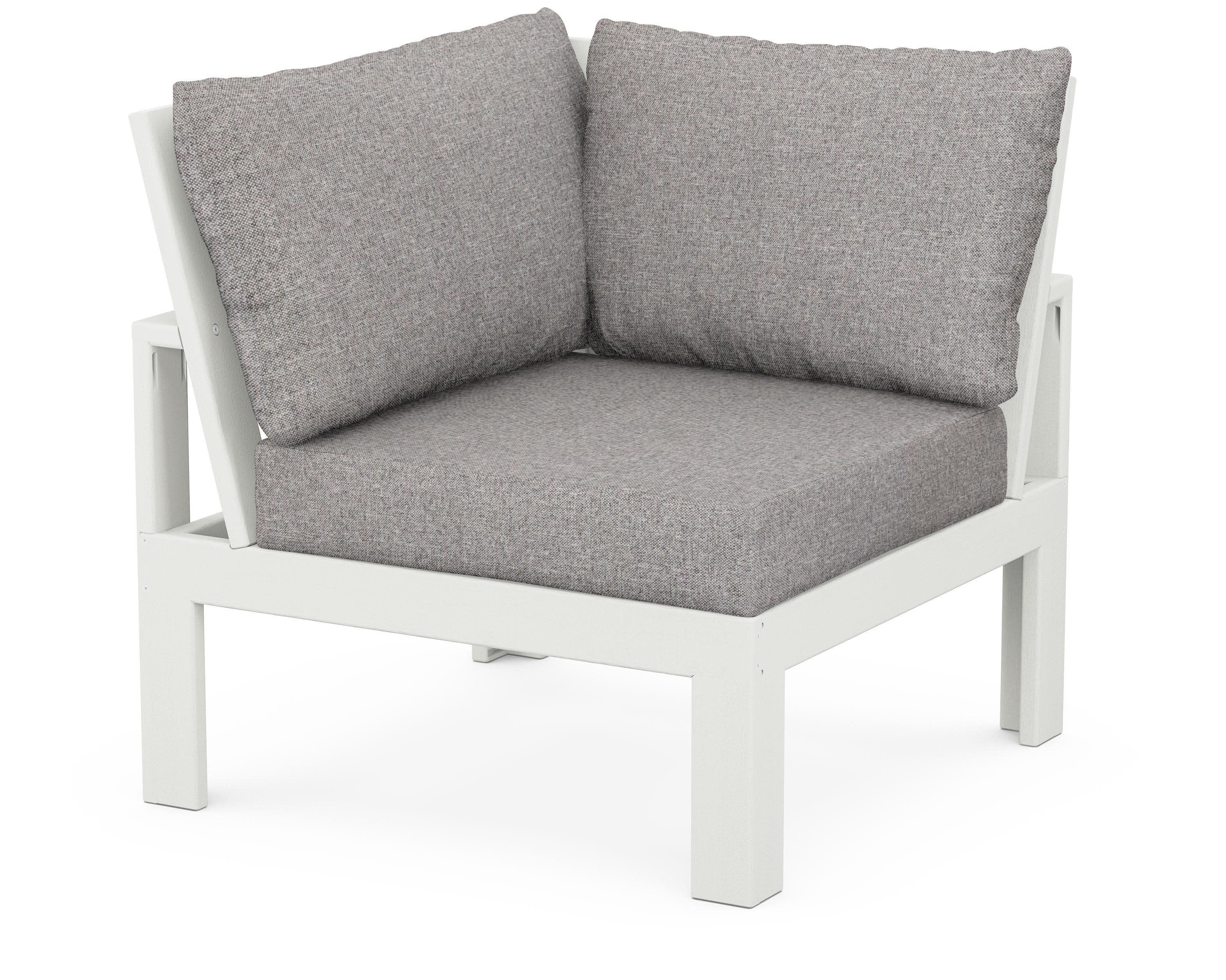 Modular Corner Chair in Vintage White / Grey Mist
